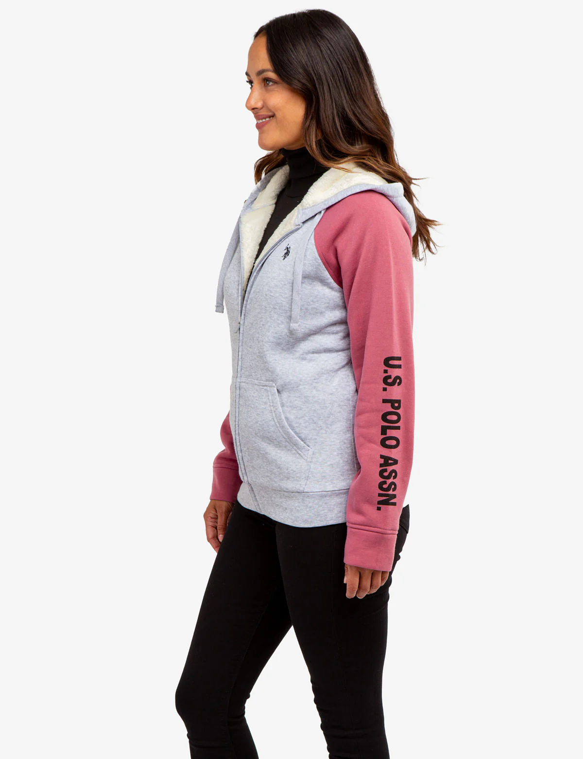 RAGLAN COLORBLOCK SHERPA HOODIE - Image 7