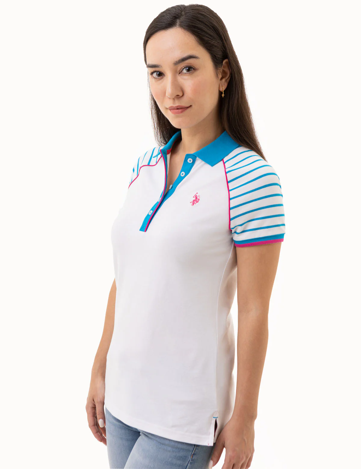 RAGLAN STRIPE POLO SHIRT