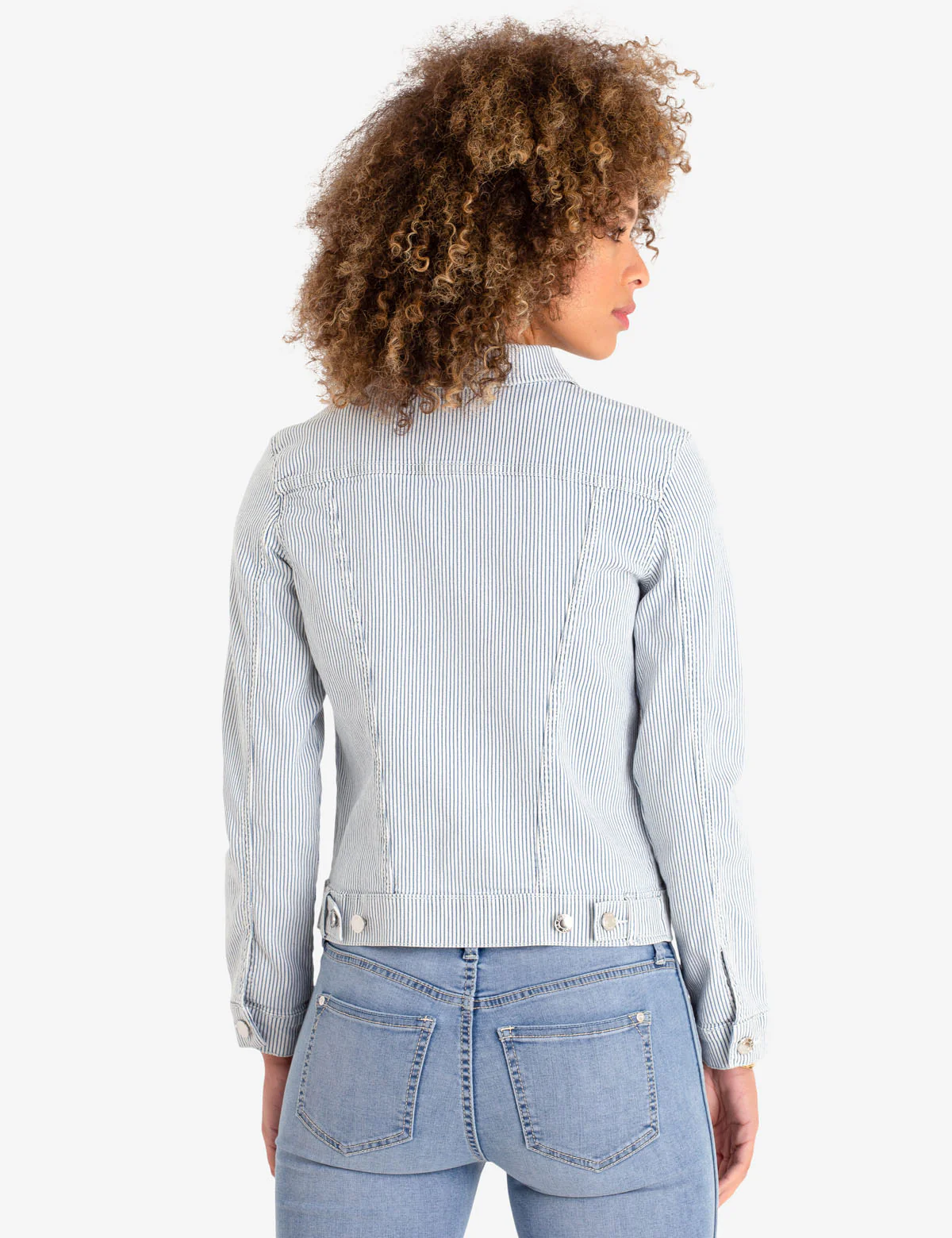 RAILROAD STRIPE DENIM JACKET - Image 4