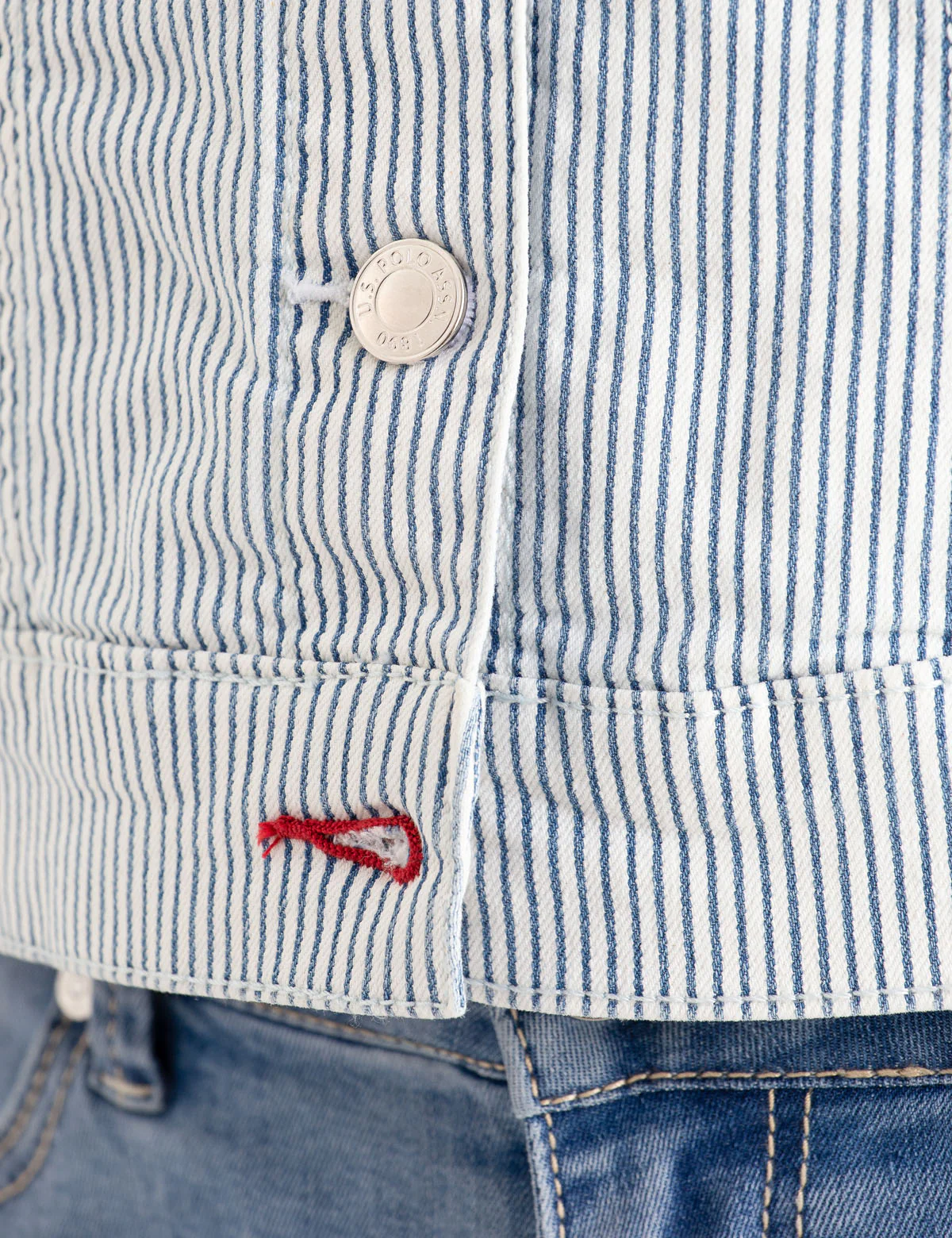 RAILROAD STRIPE DENIM JACKET - Image 6