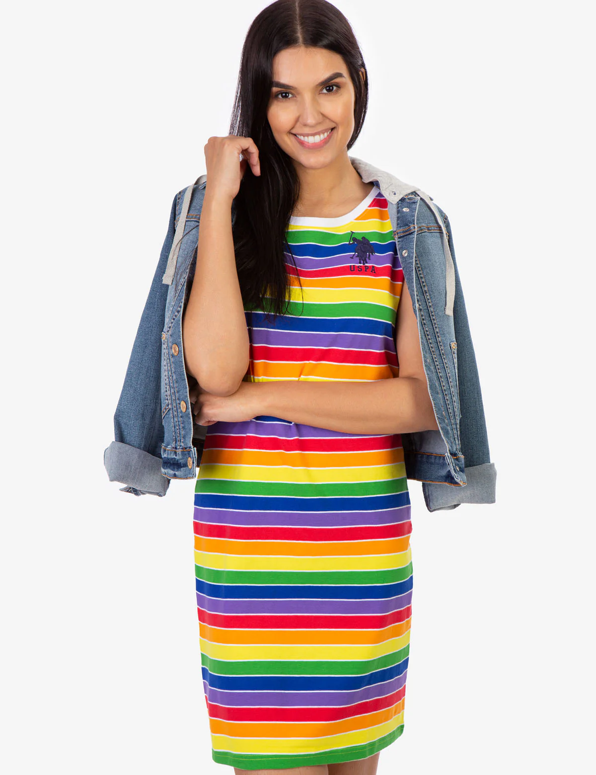 RAINBOW STRIPE DRESS - Image 2