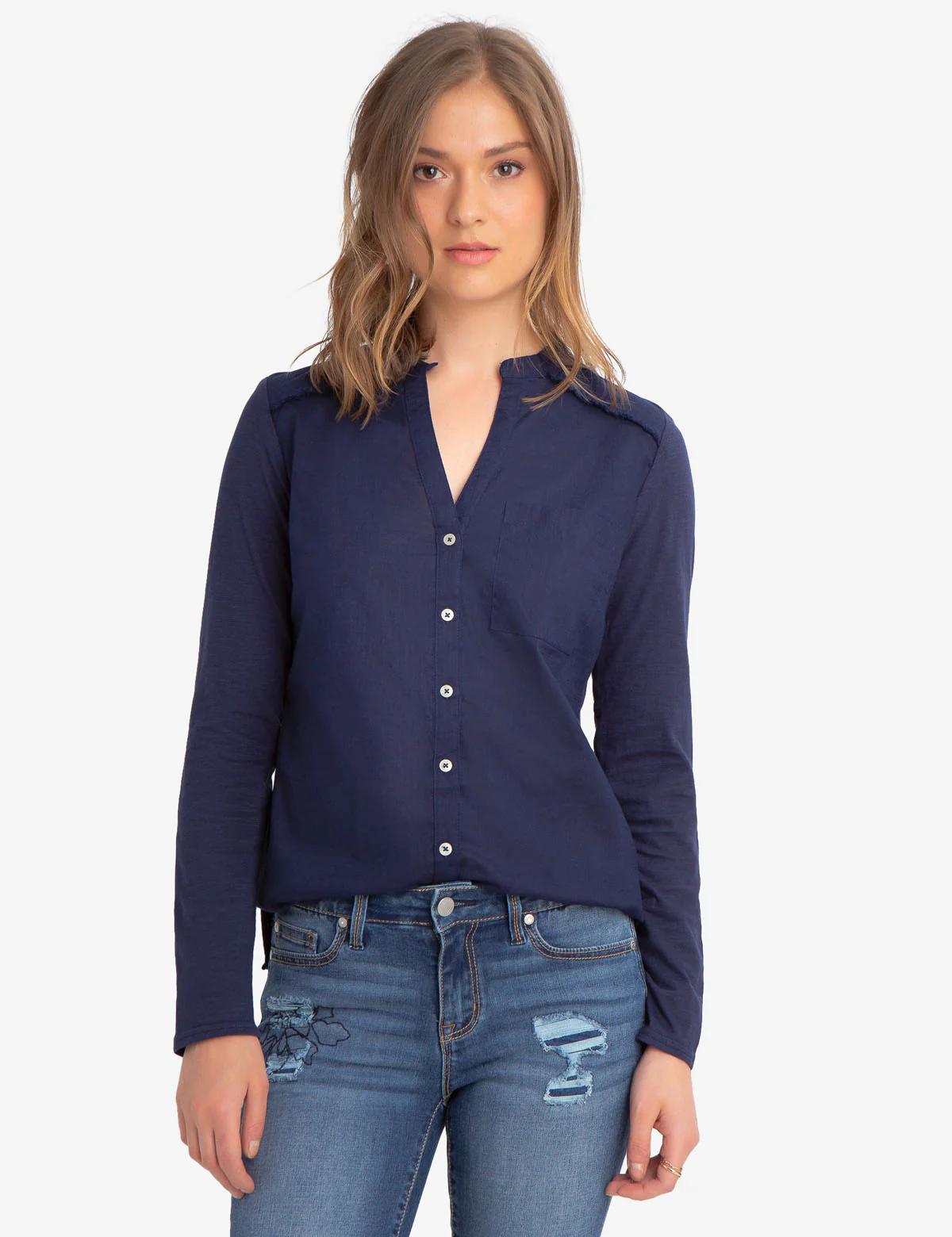 RAW HEM KNIT SHIRT - Image 6
