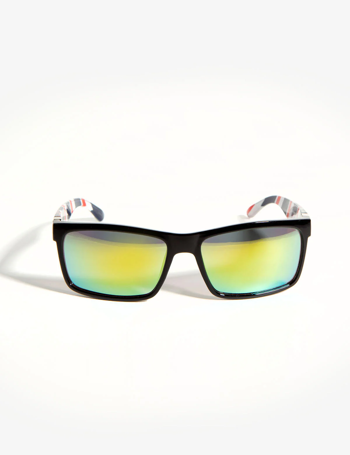 RECTANGLE BARBER PATTERNED SUNGLASSES