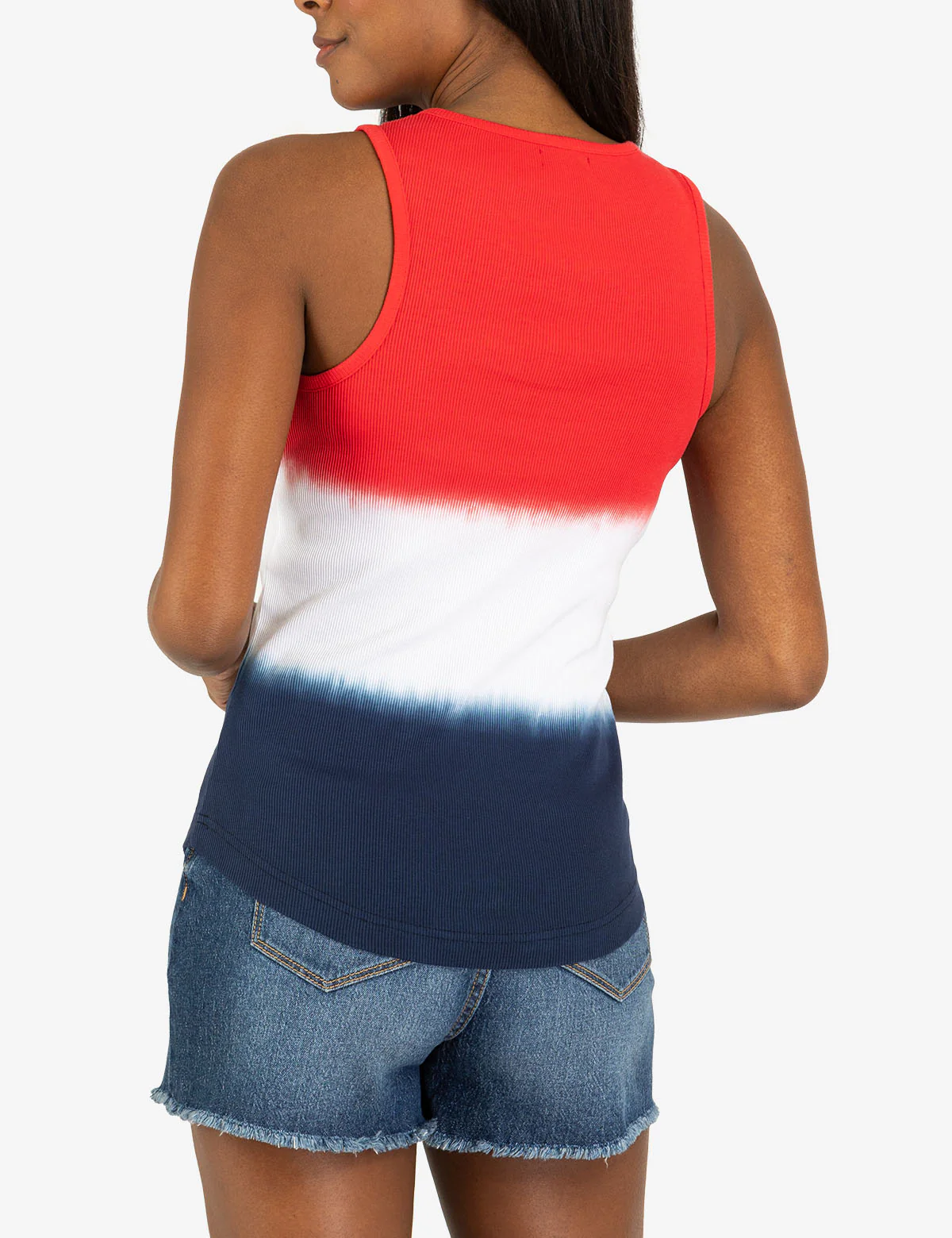 RED WHITE AND BLUE RIB TANK TOP - Image 4