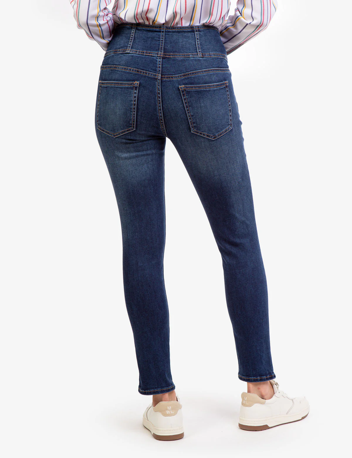 REPREVE® HIGH RISE CORSET DENIM JEGGING - Image 4