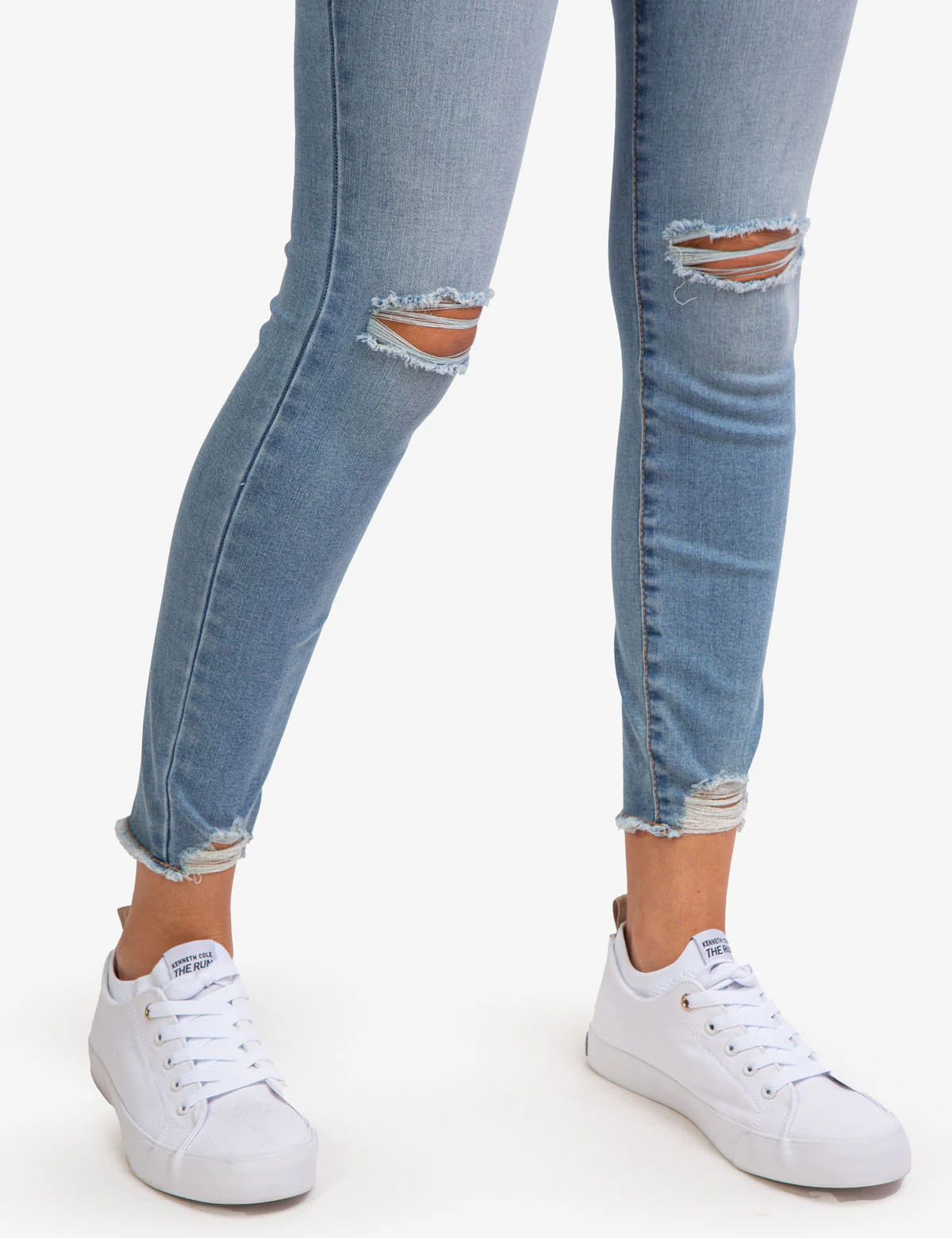 REPREVE® MID RISE DESTRUCTED JEANS - Image 3
