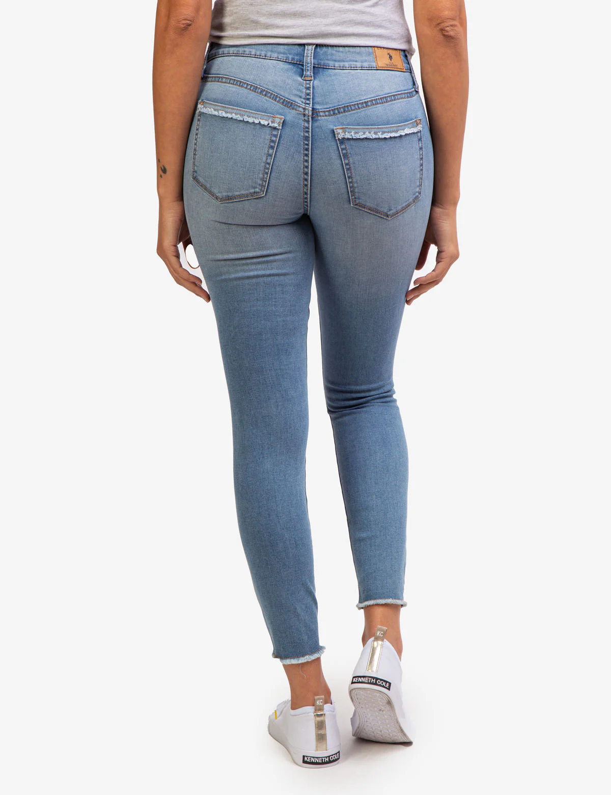 REPREVE® MID RISE DESTRUCTED JEANS - Image 5