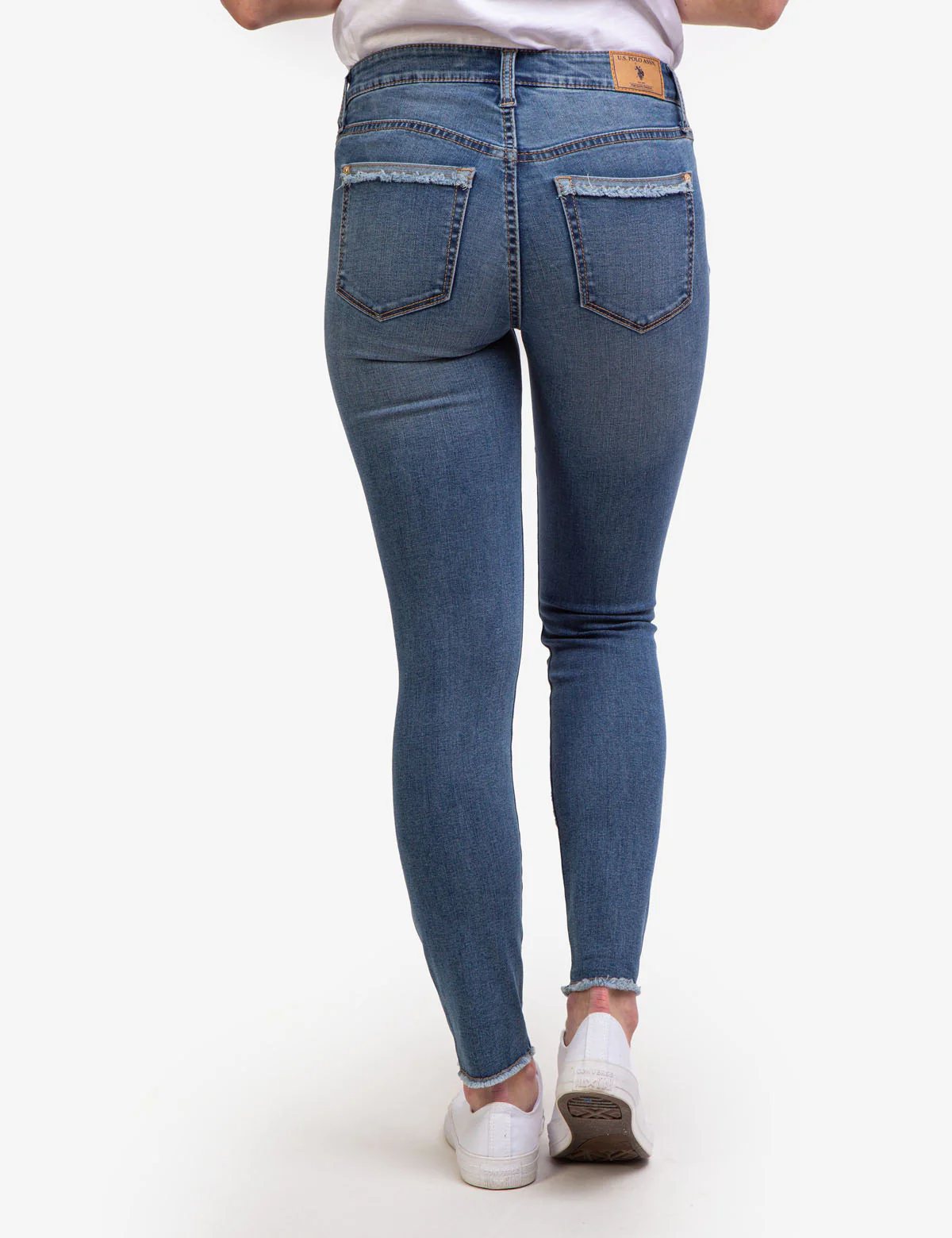 REPREVE® MID RISE DESTRUCTED JEANS - Image 4