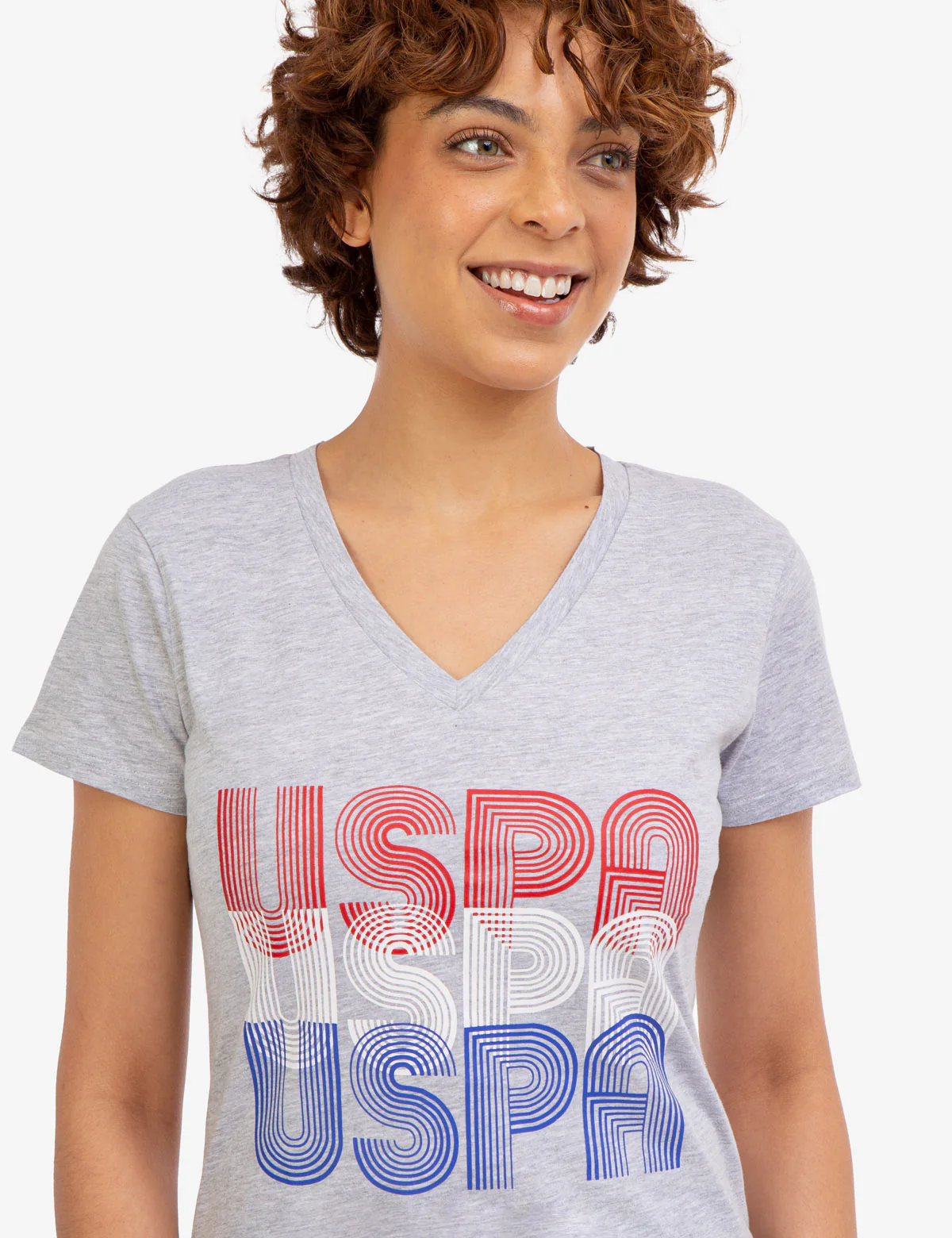 RETRO USPA V-NECK T-SHIRT - Image 8