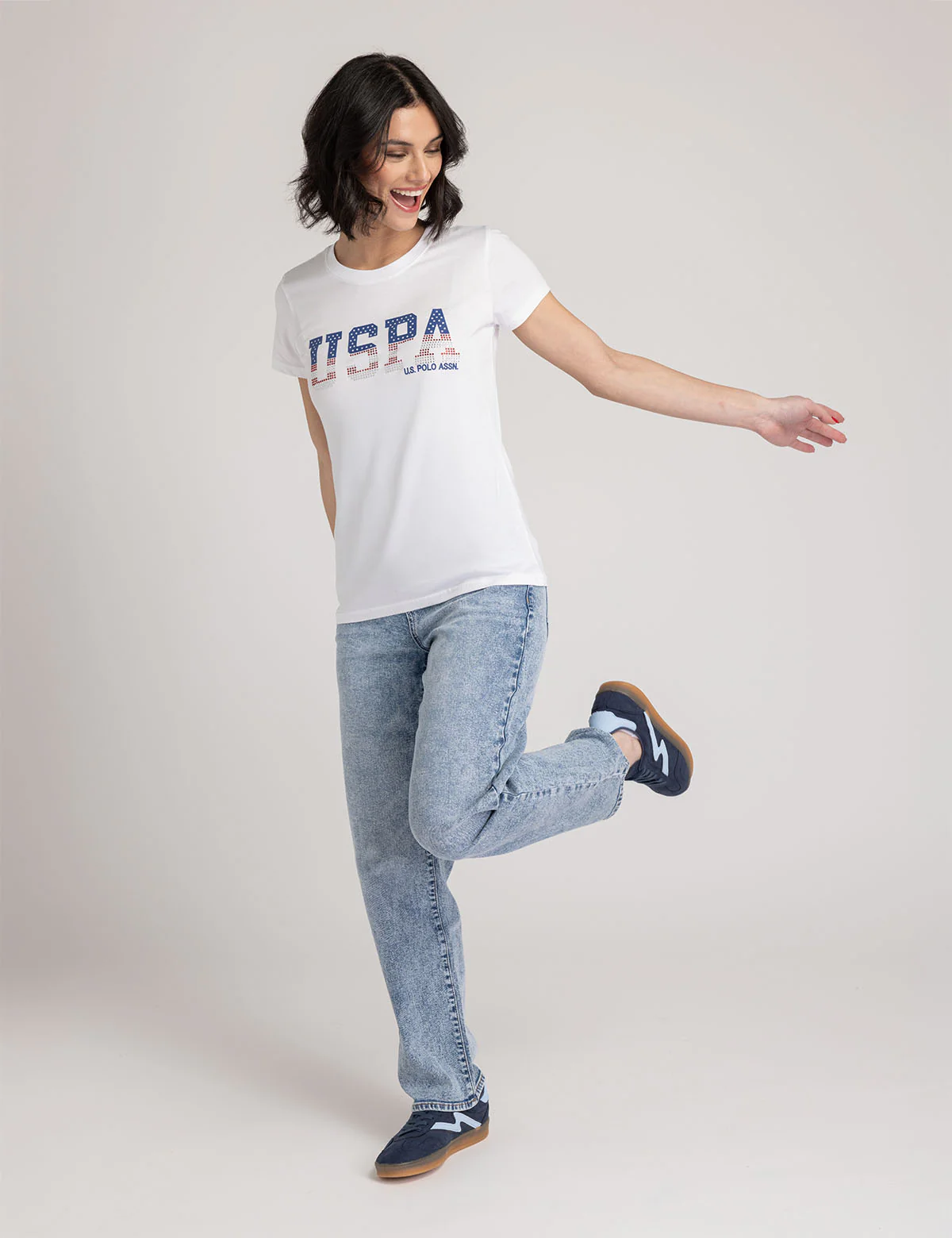 RHINESTONE AMERICANA SCOOP NECK T-SHIRT - Image 4