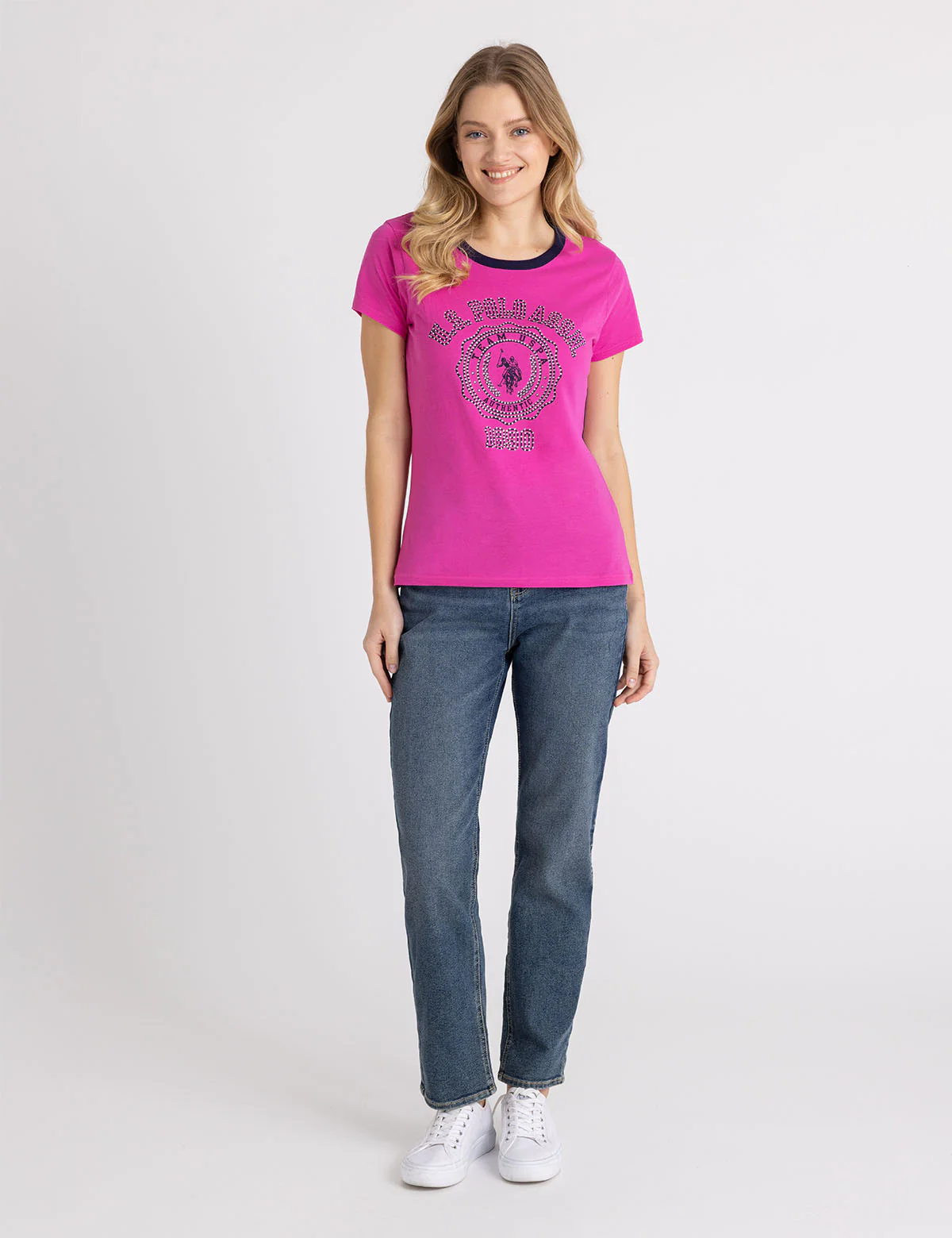 RHINESTONE CREST RINGER T-SHIRT - Image 7