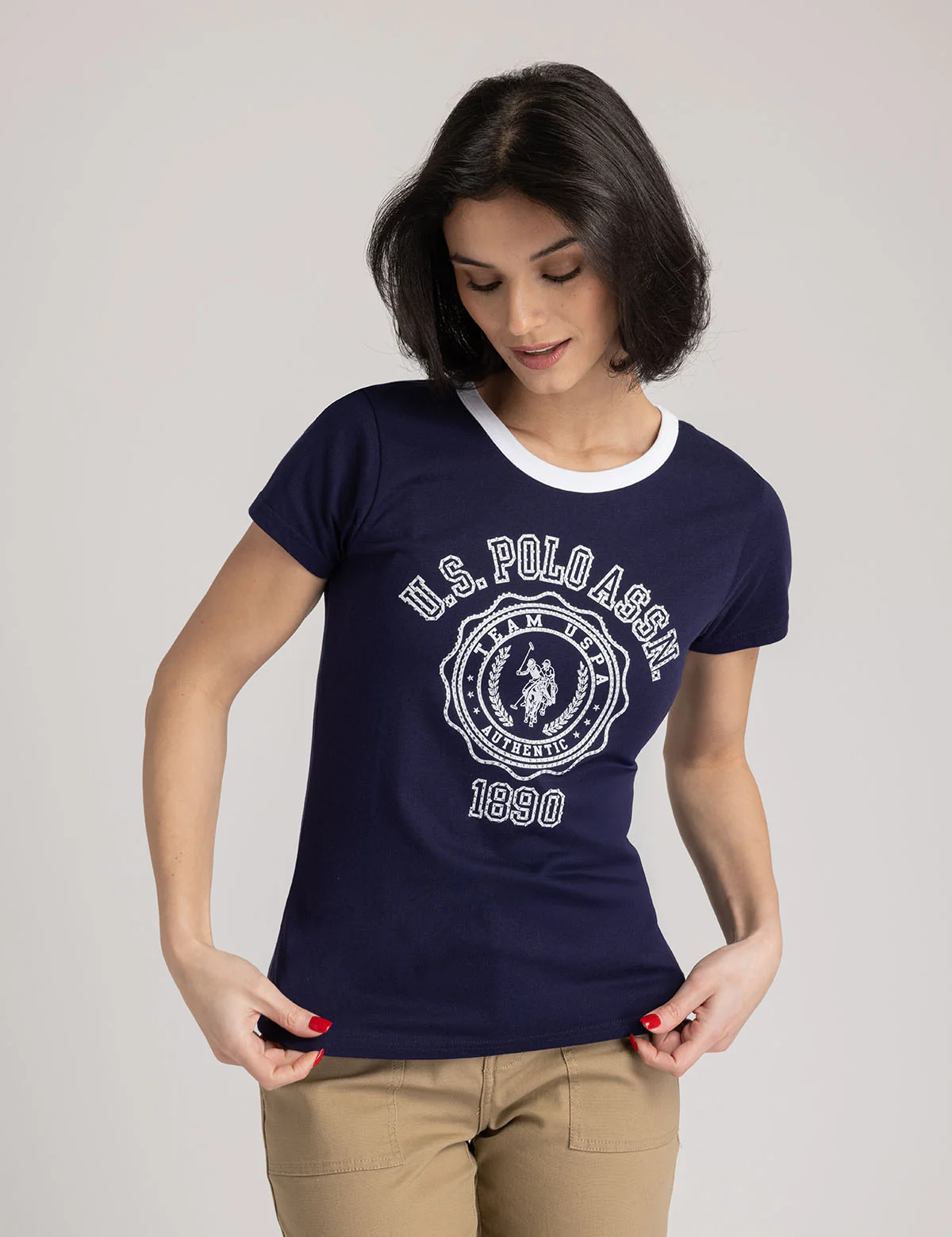 RHINESTONE CREST RINGER T-SHIRT - Image 9