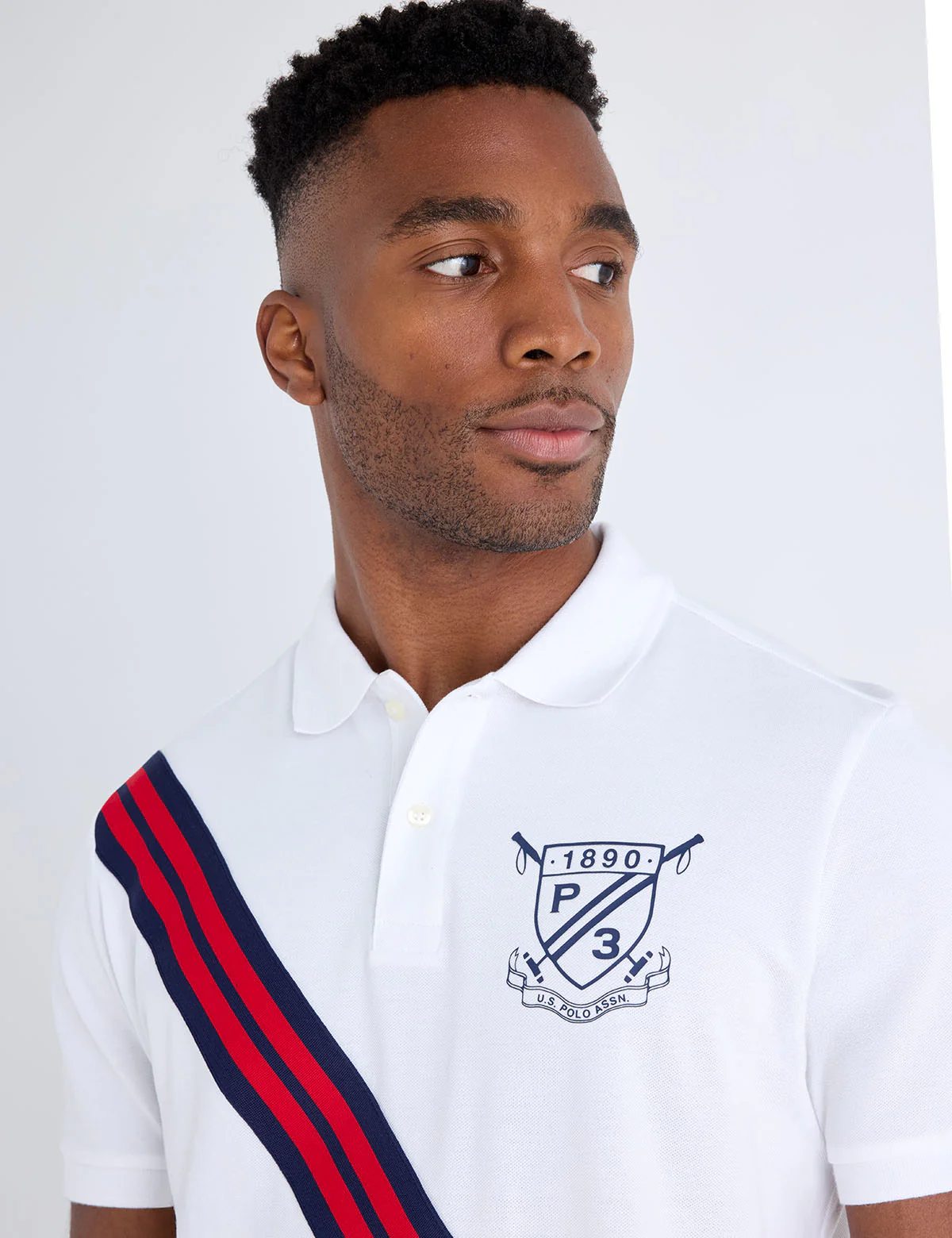 RIB KNIT SASH CREST PIQUE POLO SHIRT - Image 2