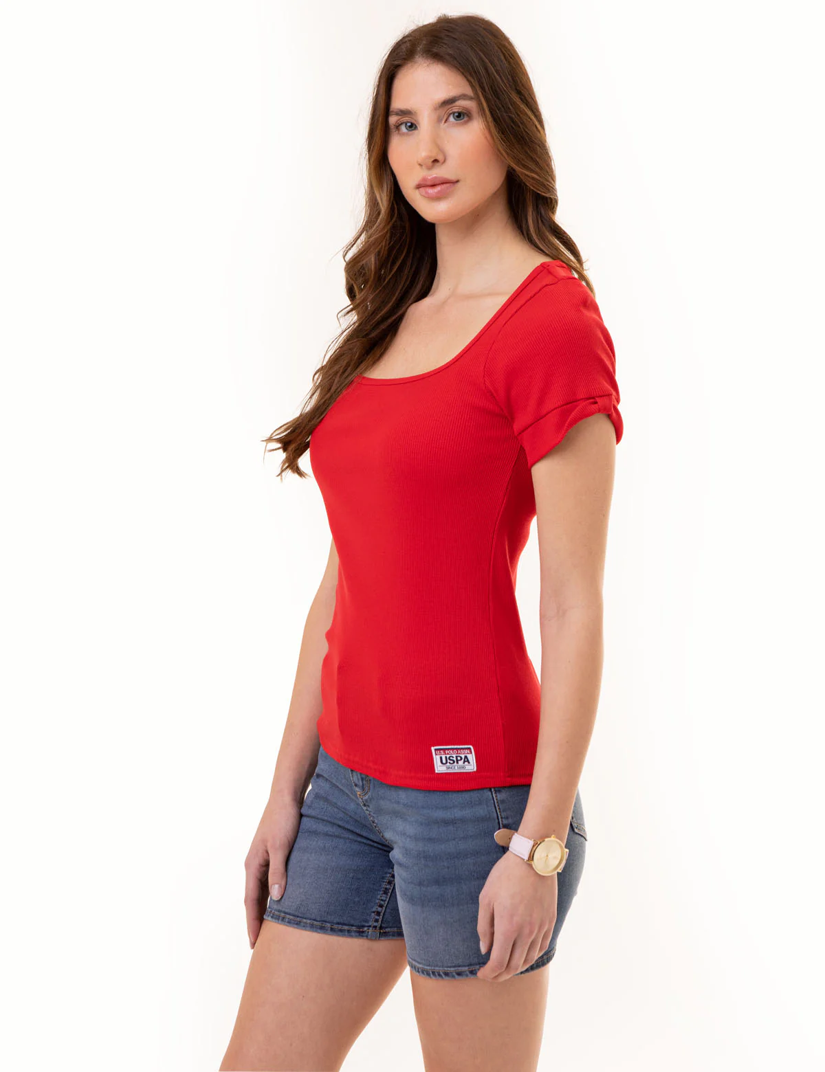 RIB SQUARE NECK T-SHIRT - Image 3