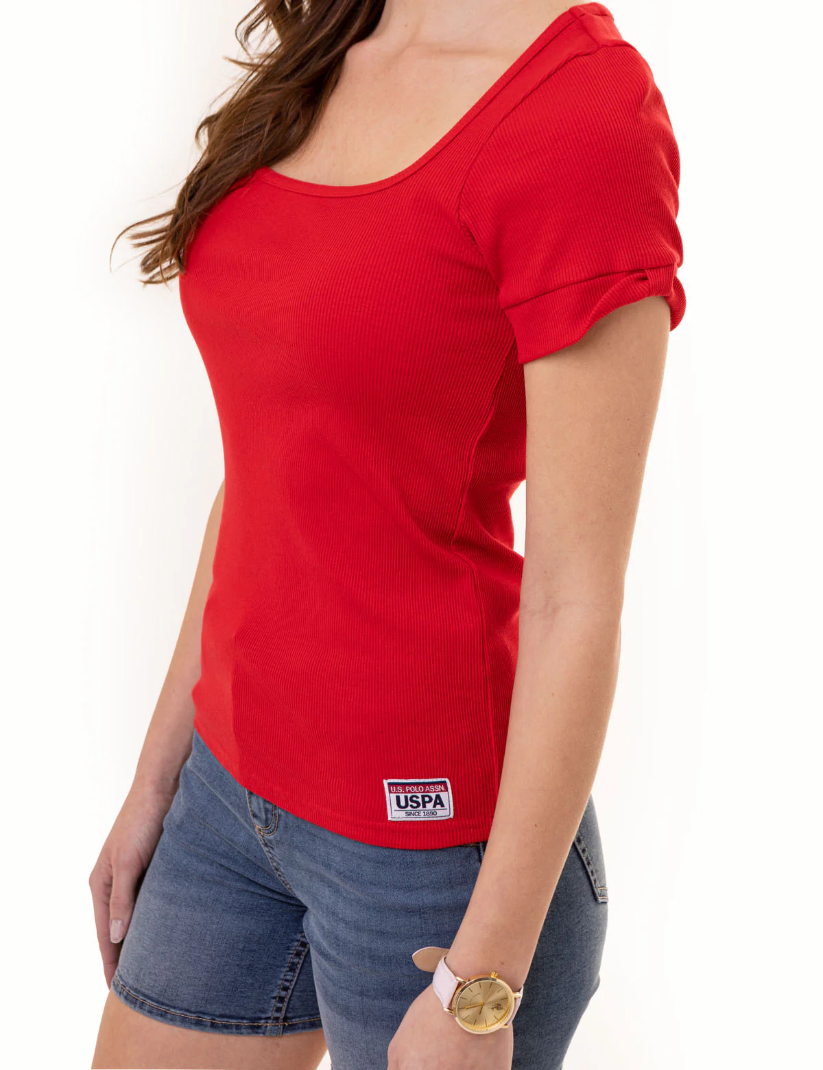 RIB SQUARE NECK T-SHIRT - Image 5