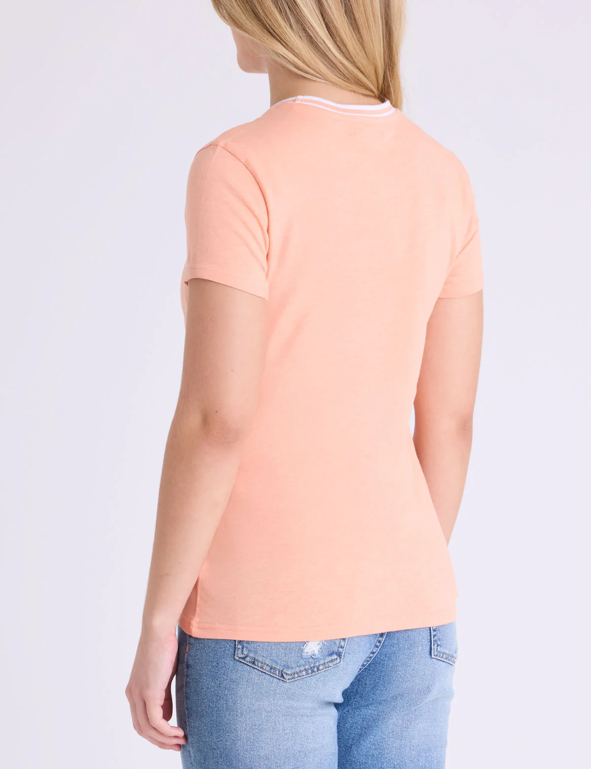 RINGER NECK TRIM T-SHIRT - Image 2