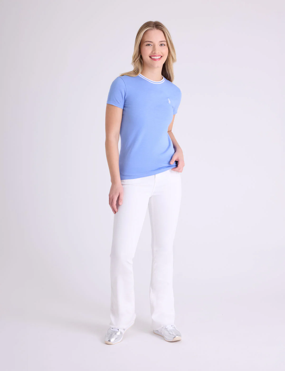 RINGER NECK TRIM T-SHIRT - Image 7