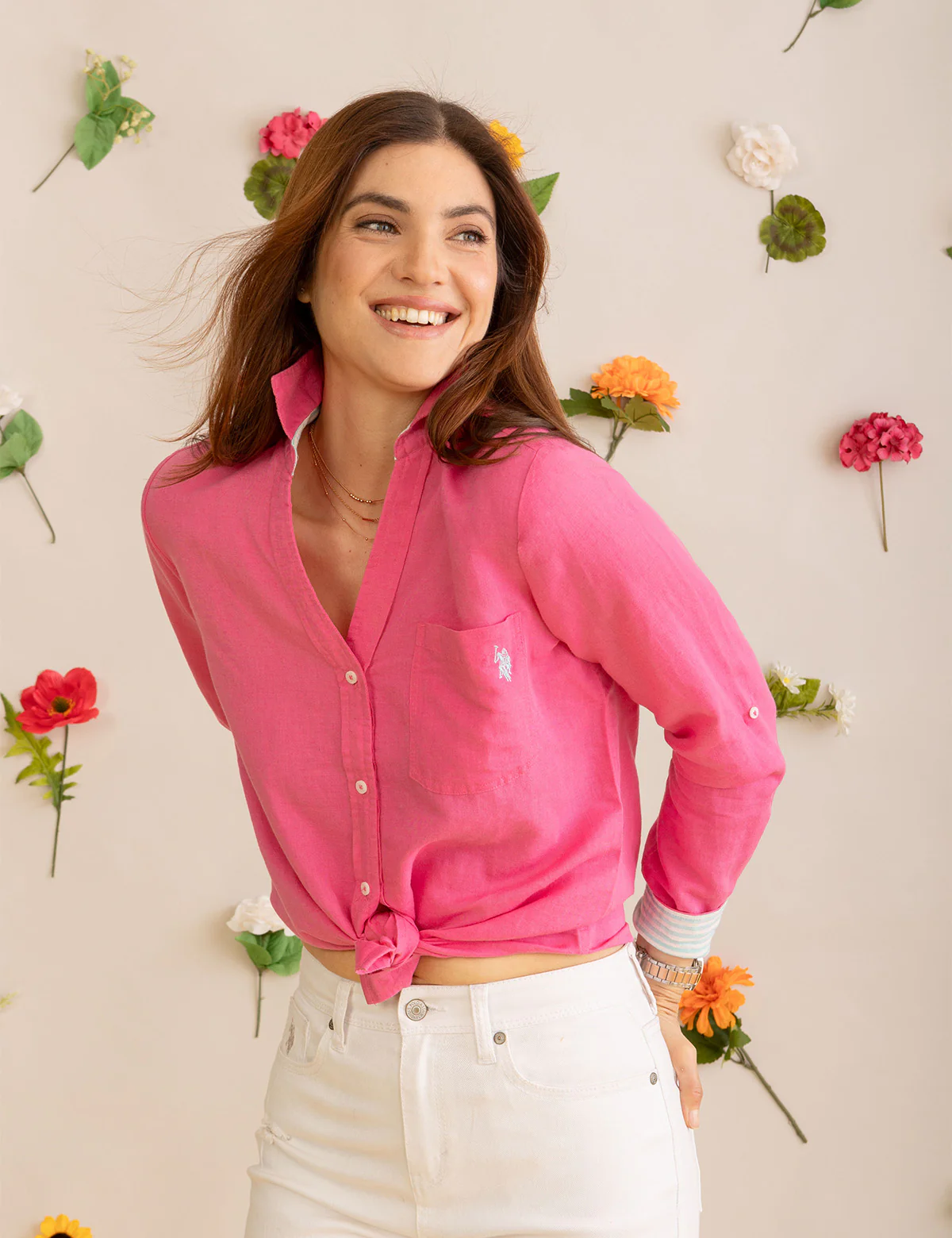 ROLL SLEEVE LINEN SHIRT - Image 11