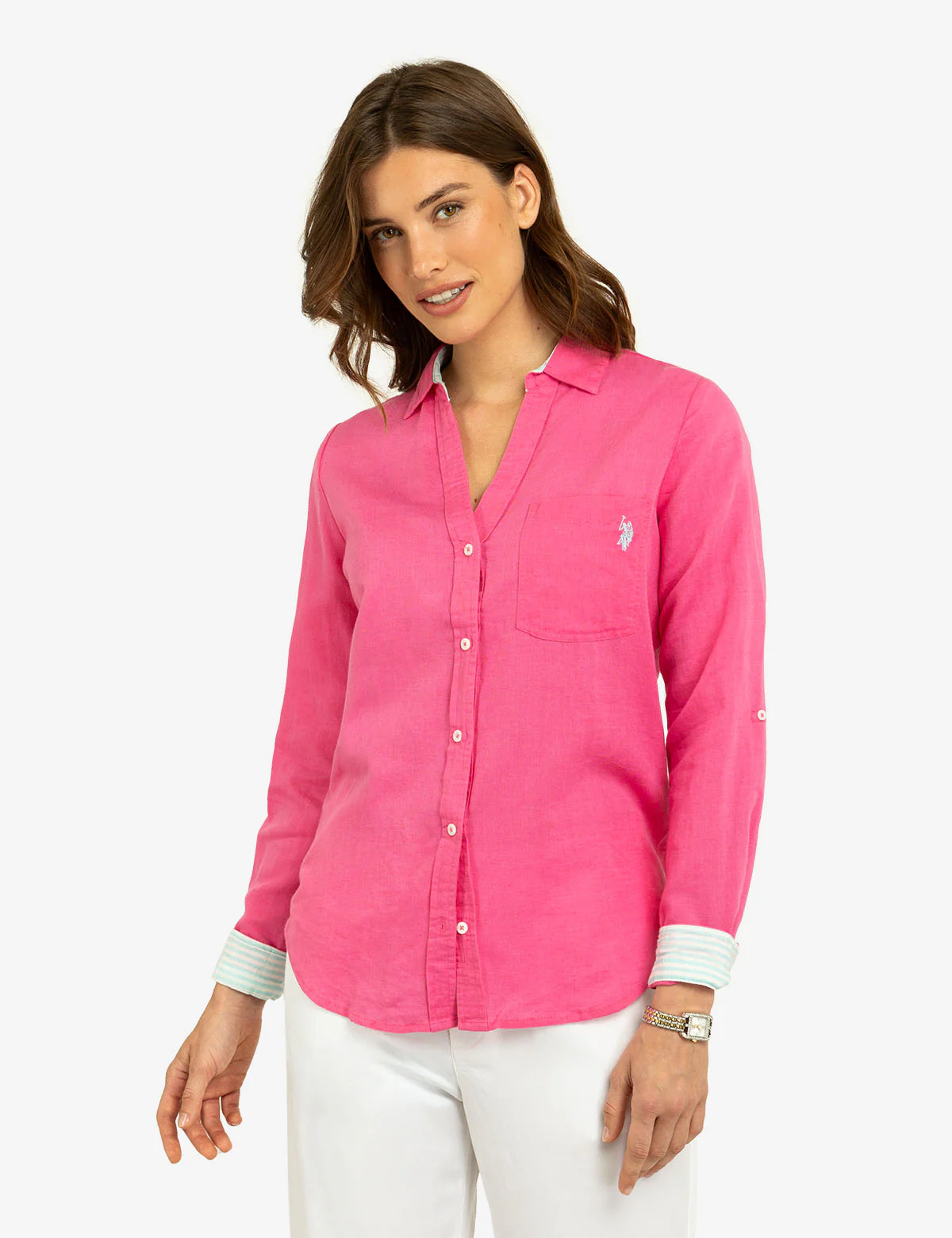 ROLL SLEEVE LINEN SHIRT - Image 14