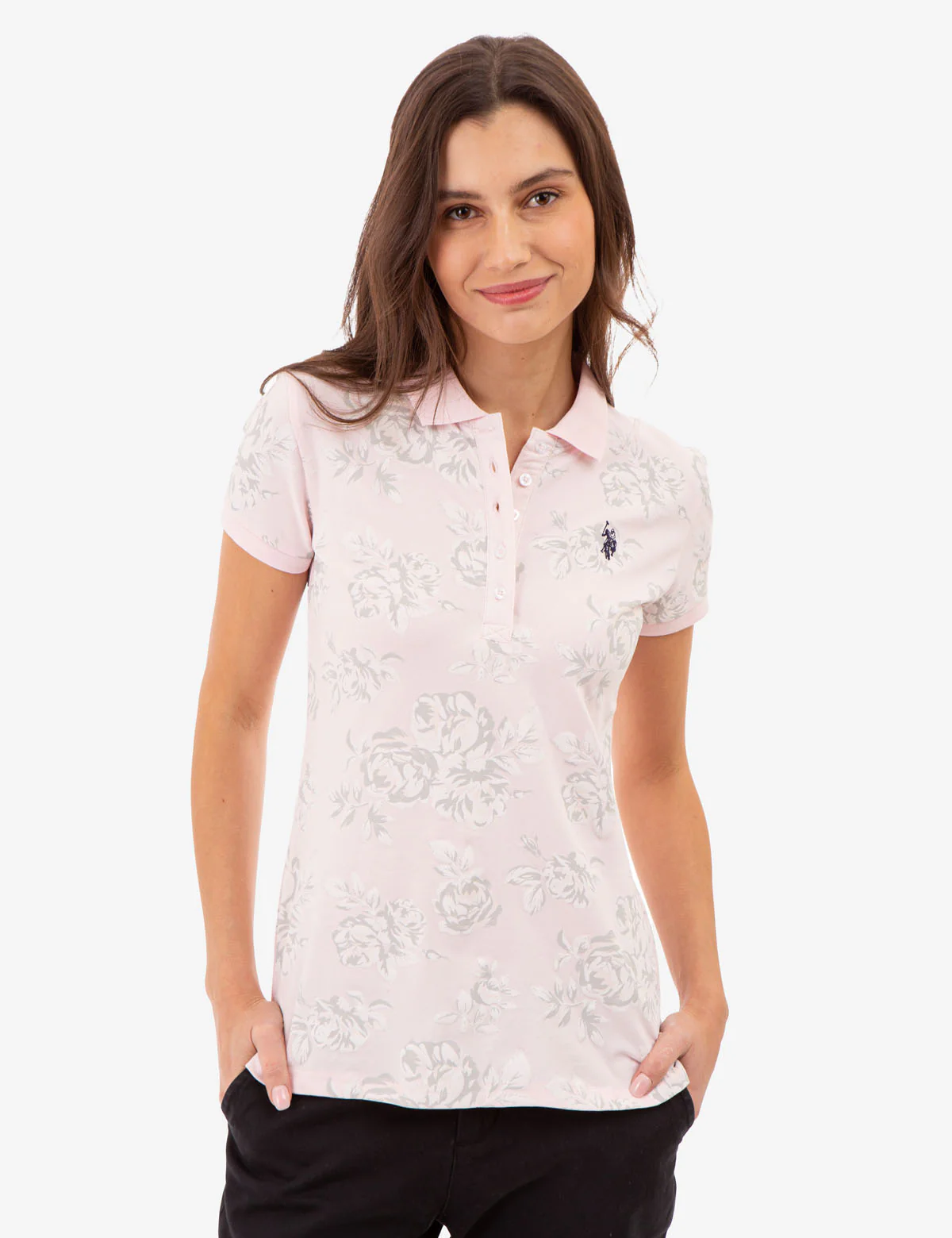 ROSE PRINT POLO SHIRT - Image 3