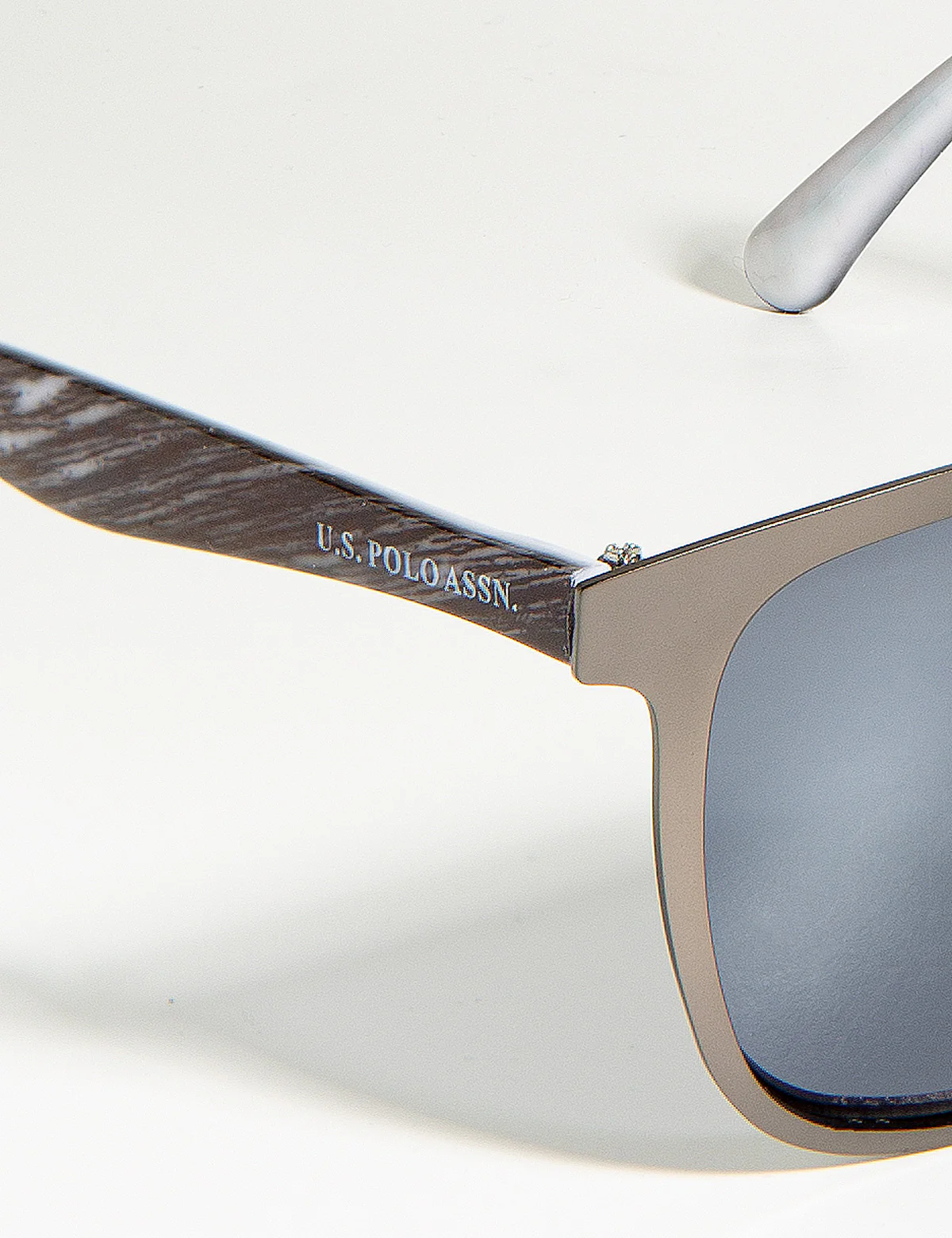 ROUND WOODGRAIN AVIATOR SUNGLASSES - Image 3