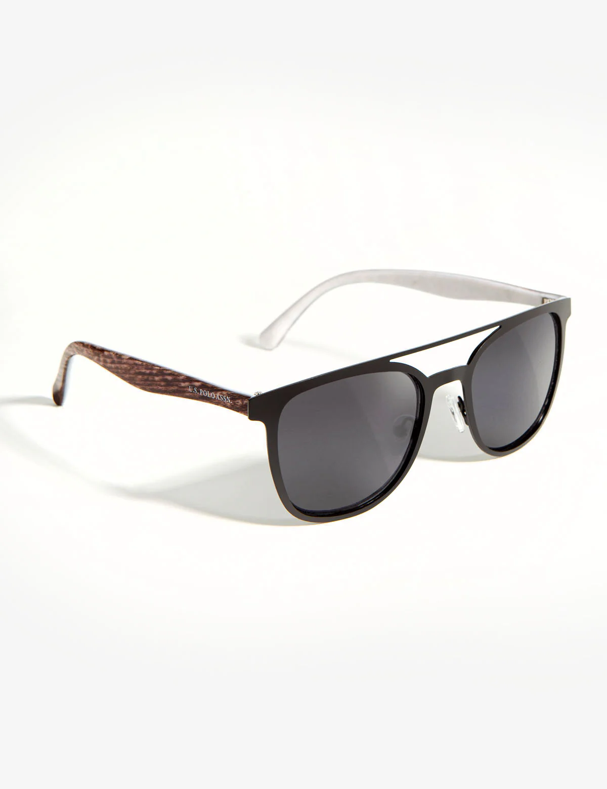 ROUND WOODGRAIN AVIATOR SUNGLASSES - Image 5