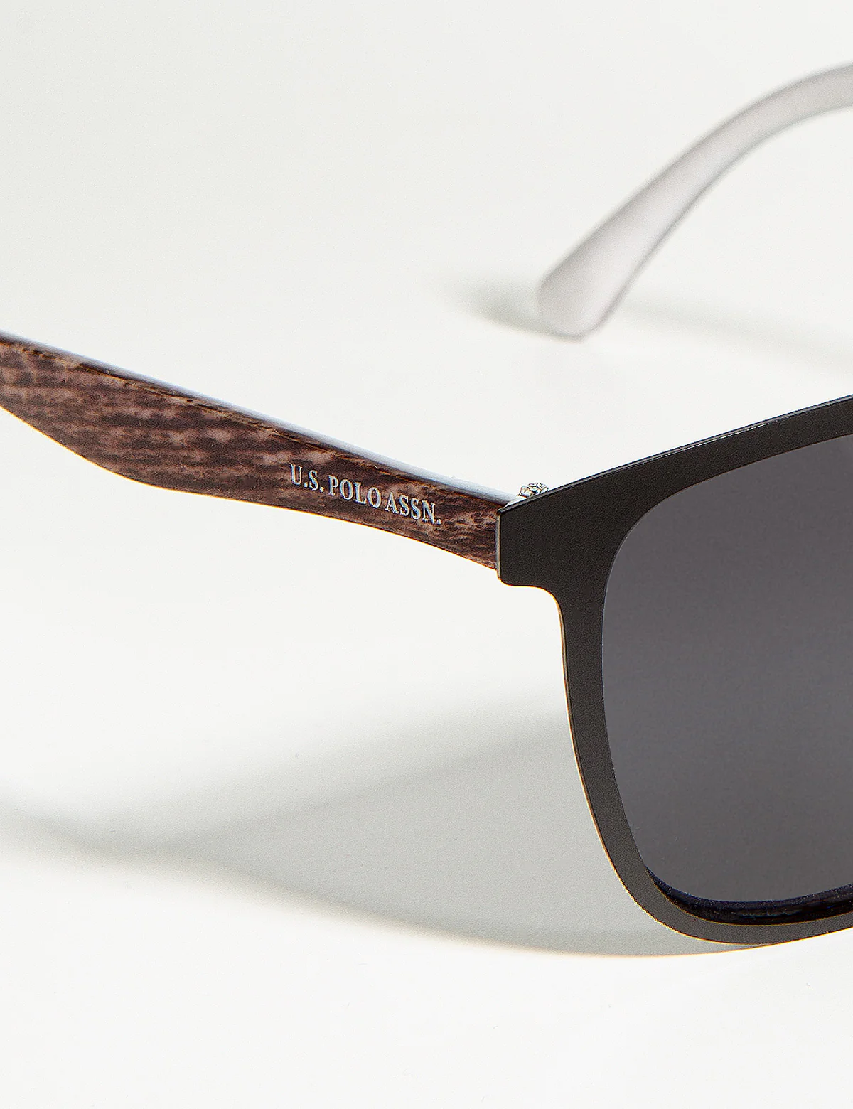 ROUND WOODGRAIN AVIATOR SUNGLASSES - Image 6