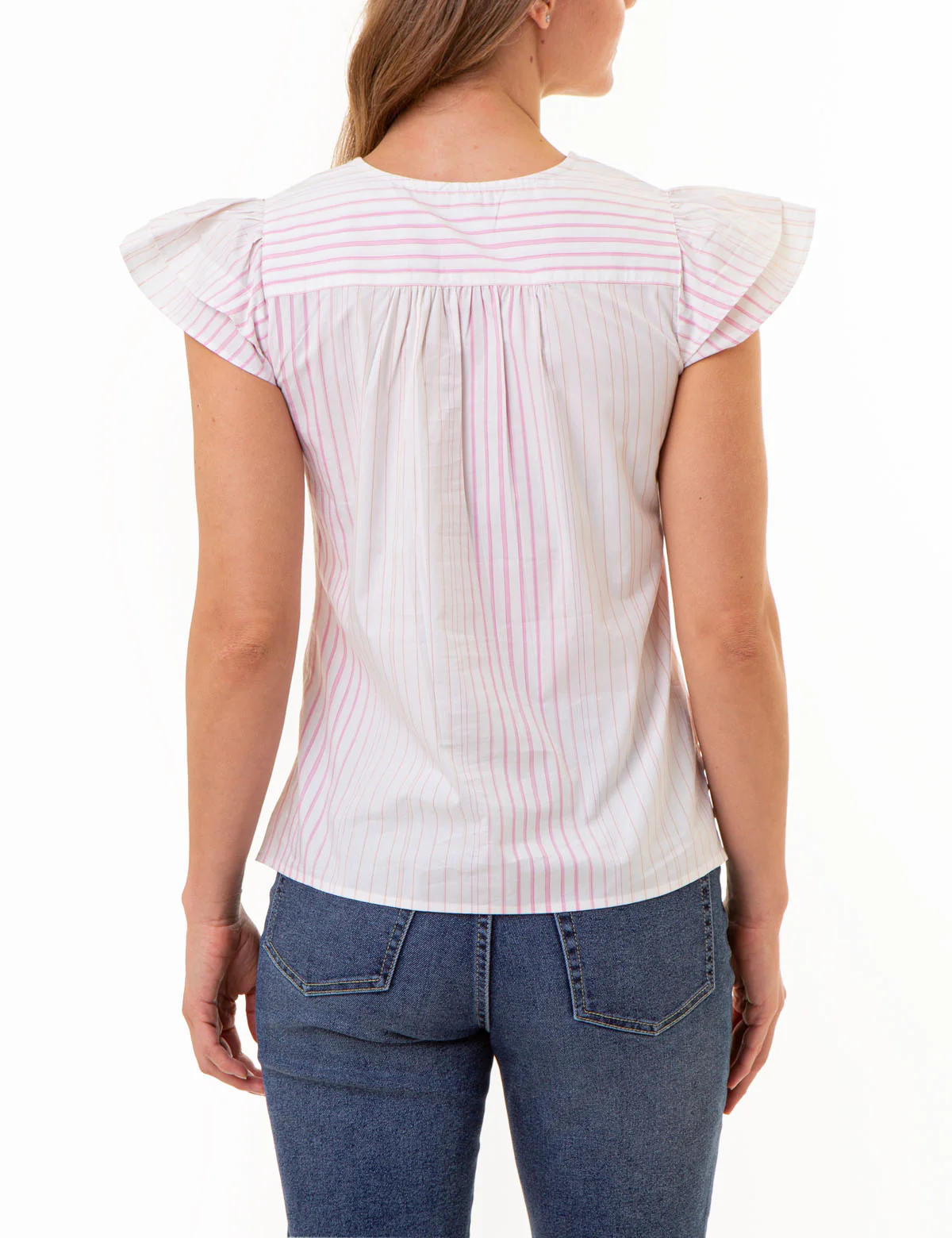 RUFFLE SLEEVE POPOVER TOP - Image 5