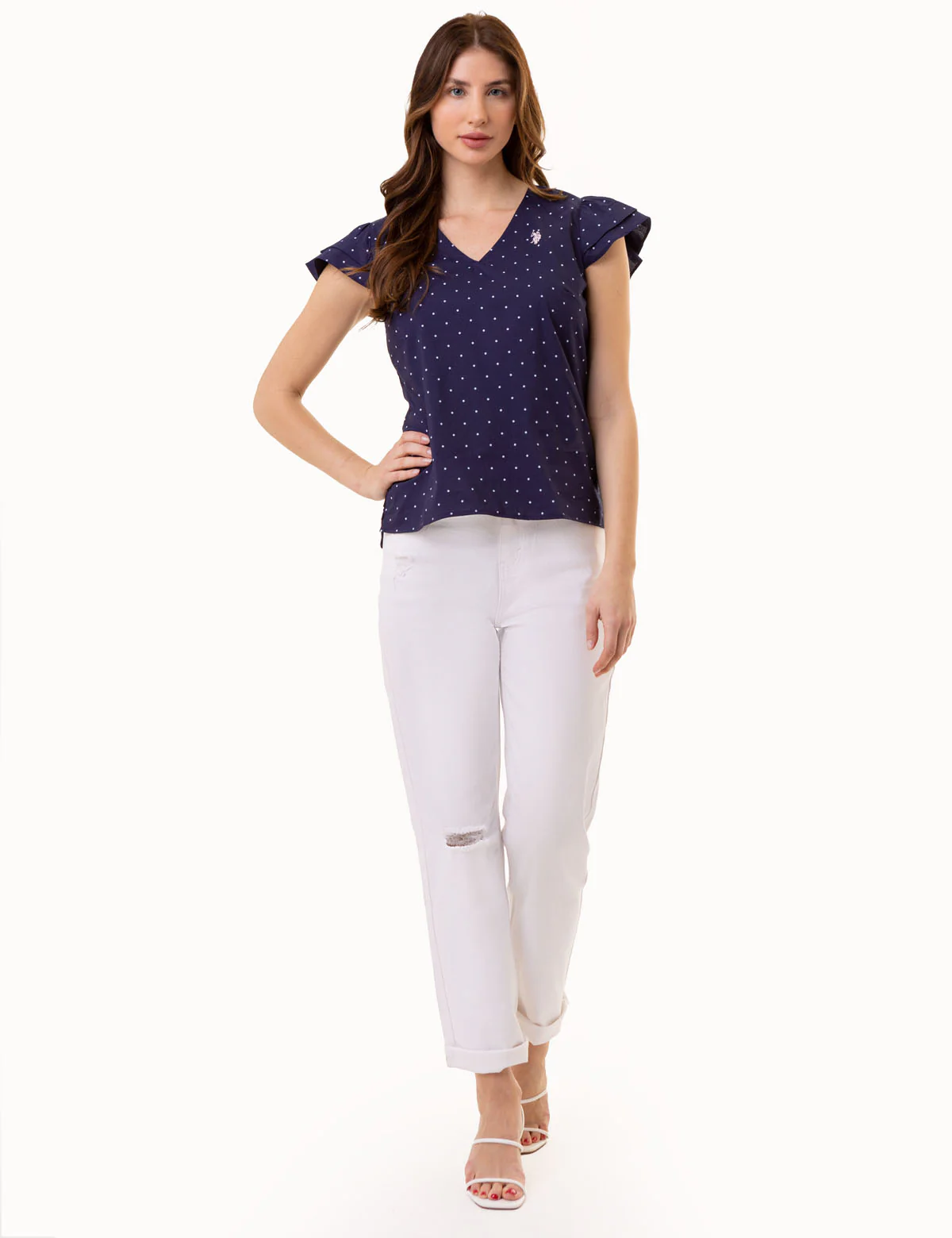 RUFFLE SLEEVE POPOVER TOP - Image 7