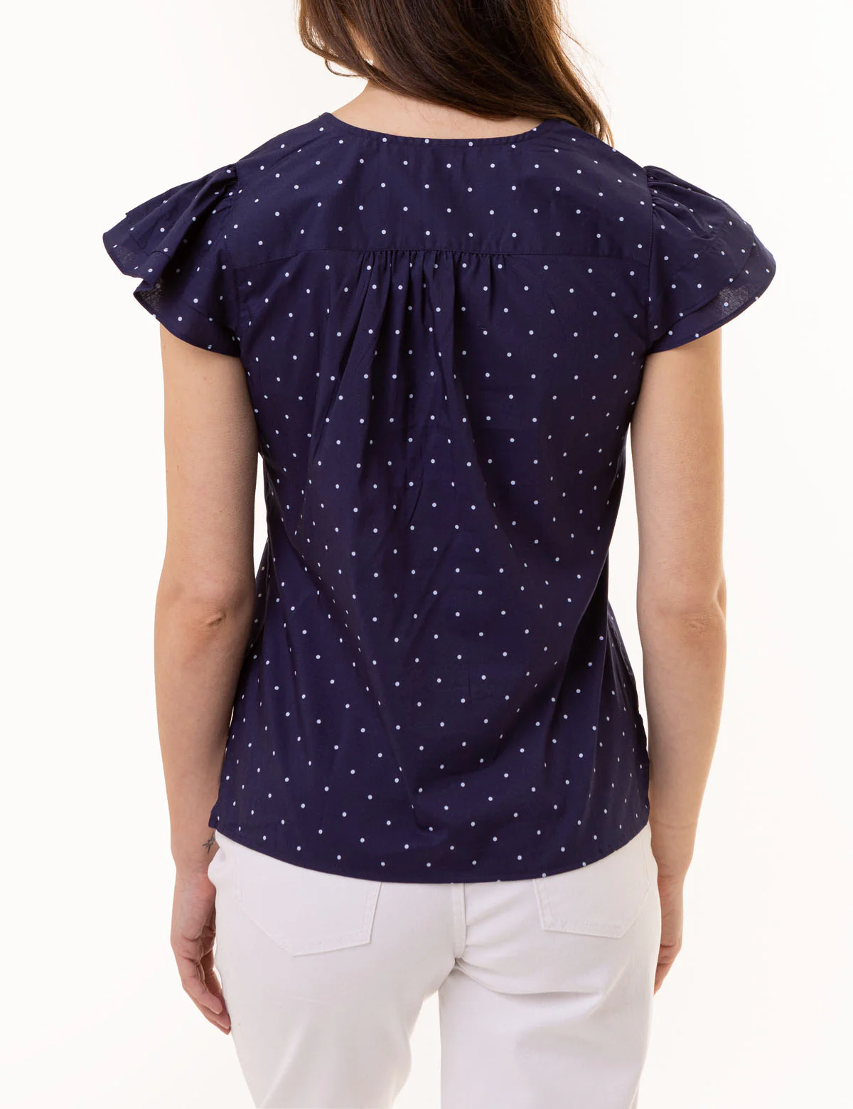 RUFFLE SLEEVE POPOVER TOP - Image 9