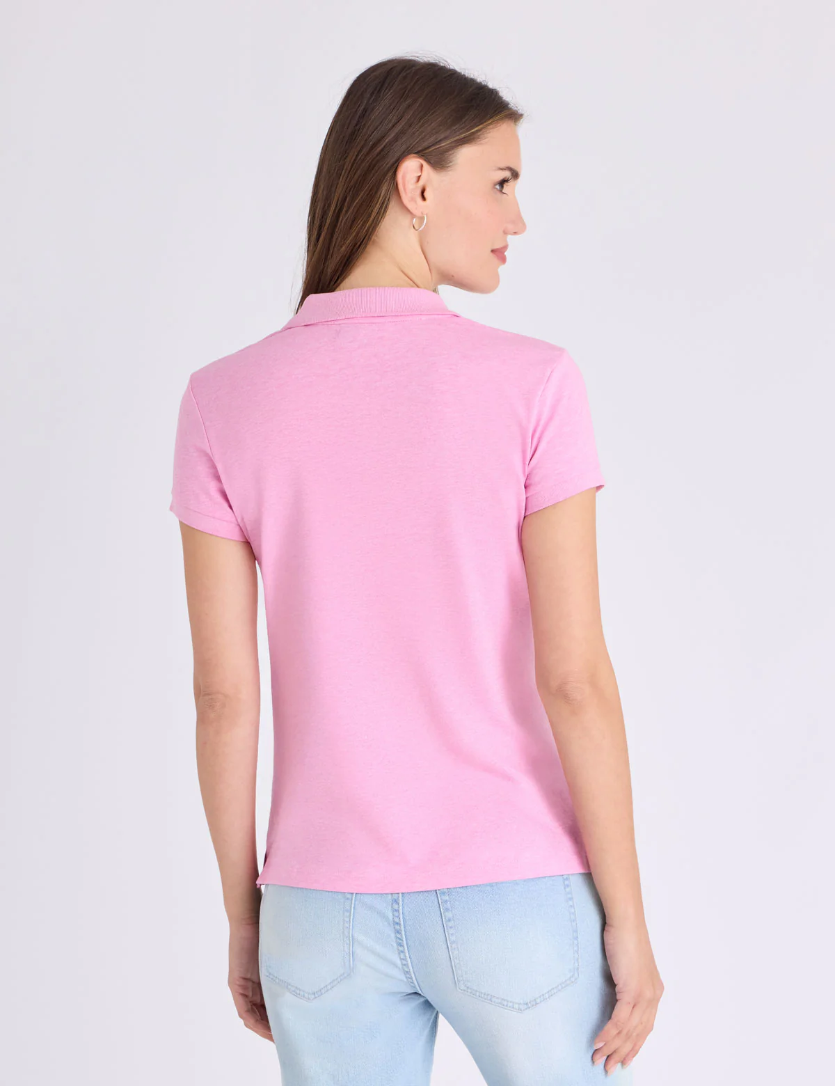 RUFFLE TRIM SLUB JERSEY POLO SHIRT - Image 4