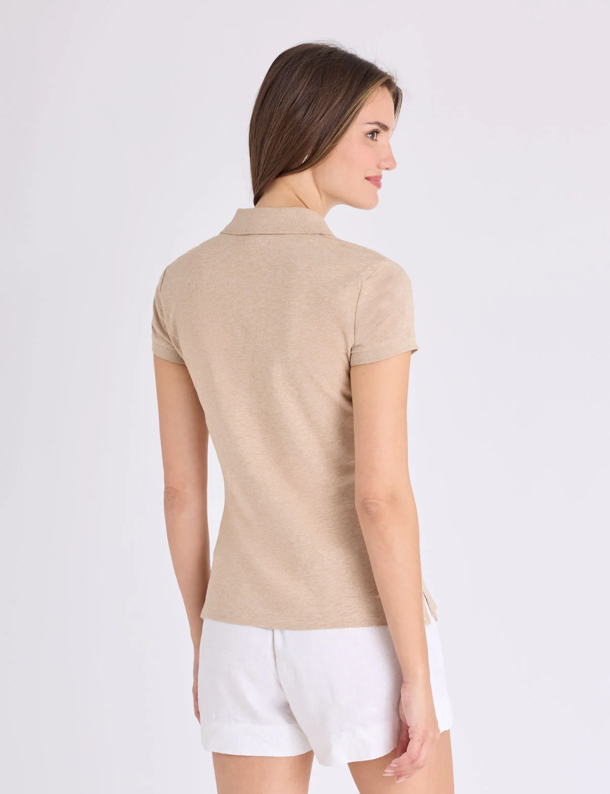 RUFFLE TRIM SLUB JERSEY POLO SHIRT - Image 9