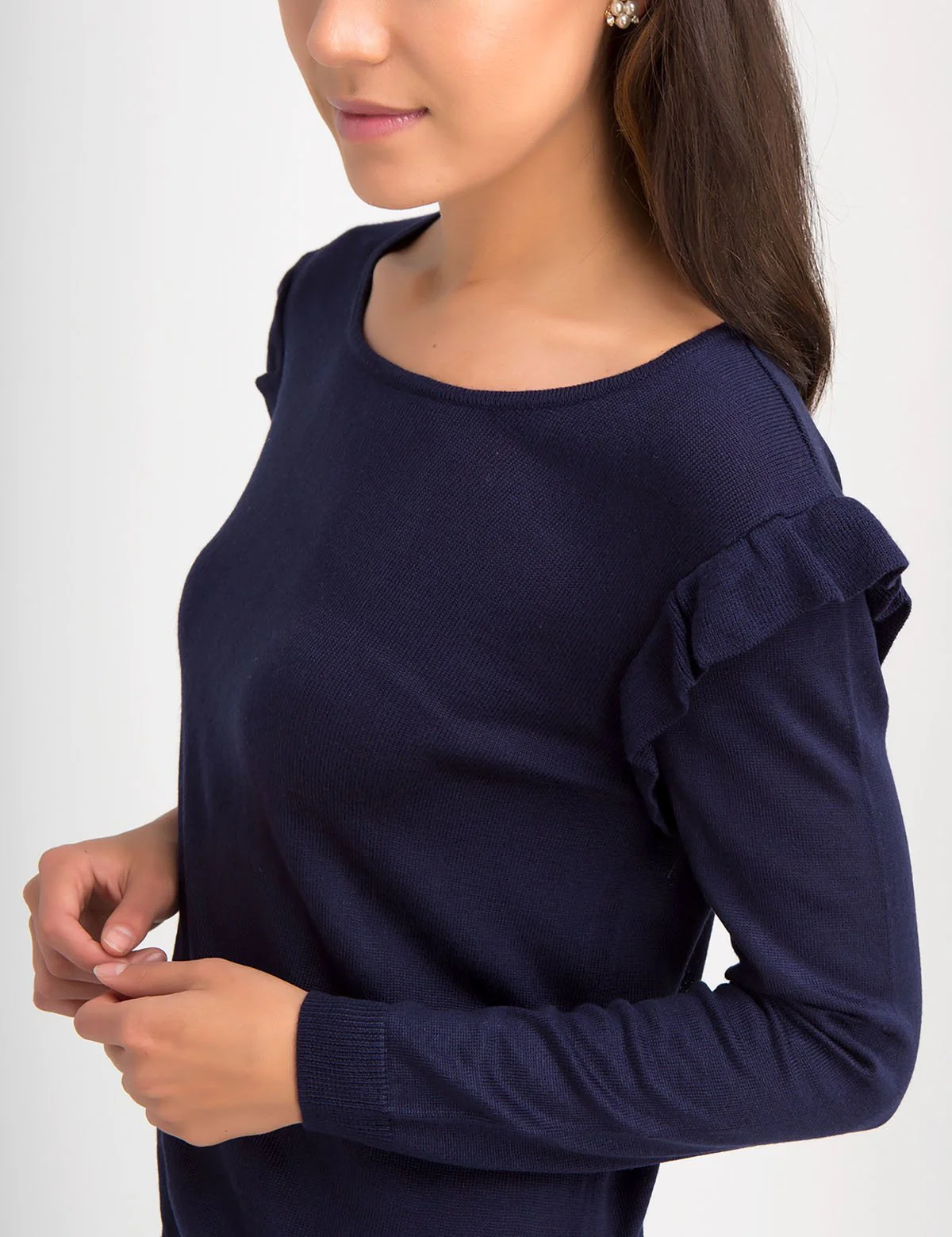 RUFFLE TRIM SWEATER - Image 2