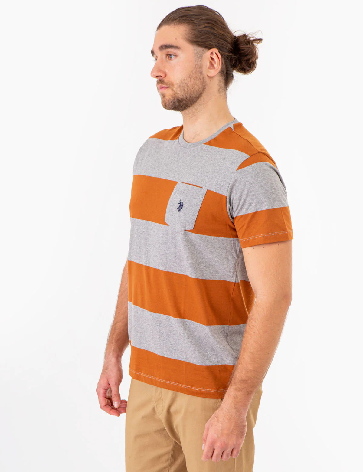 RUGBY STRIPE JERSEY T-SHIRT WITH POCKET - Image 3