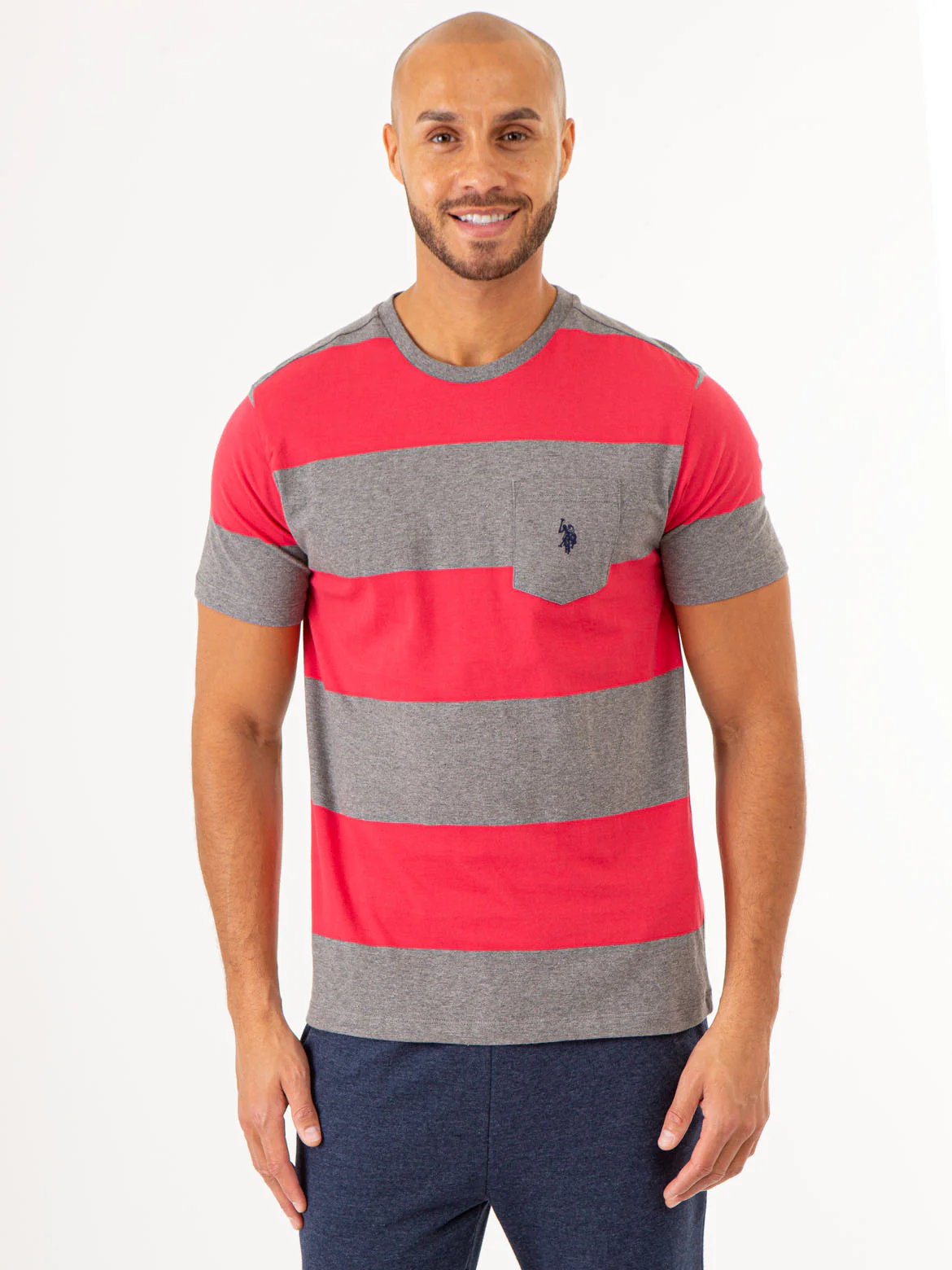 RUGBY STRIPE JERSEY T-SHIRT WITH POCKET - Image 5
