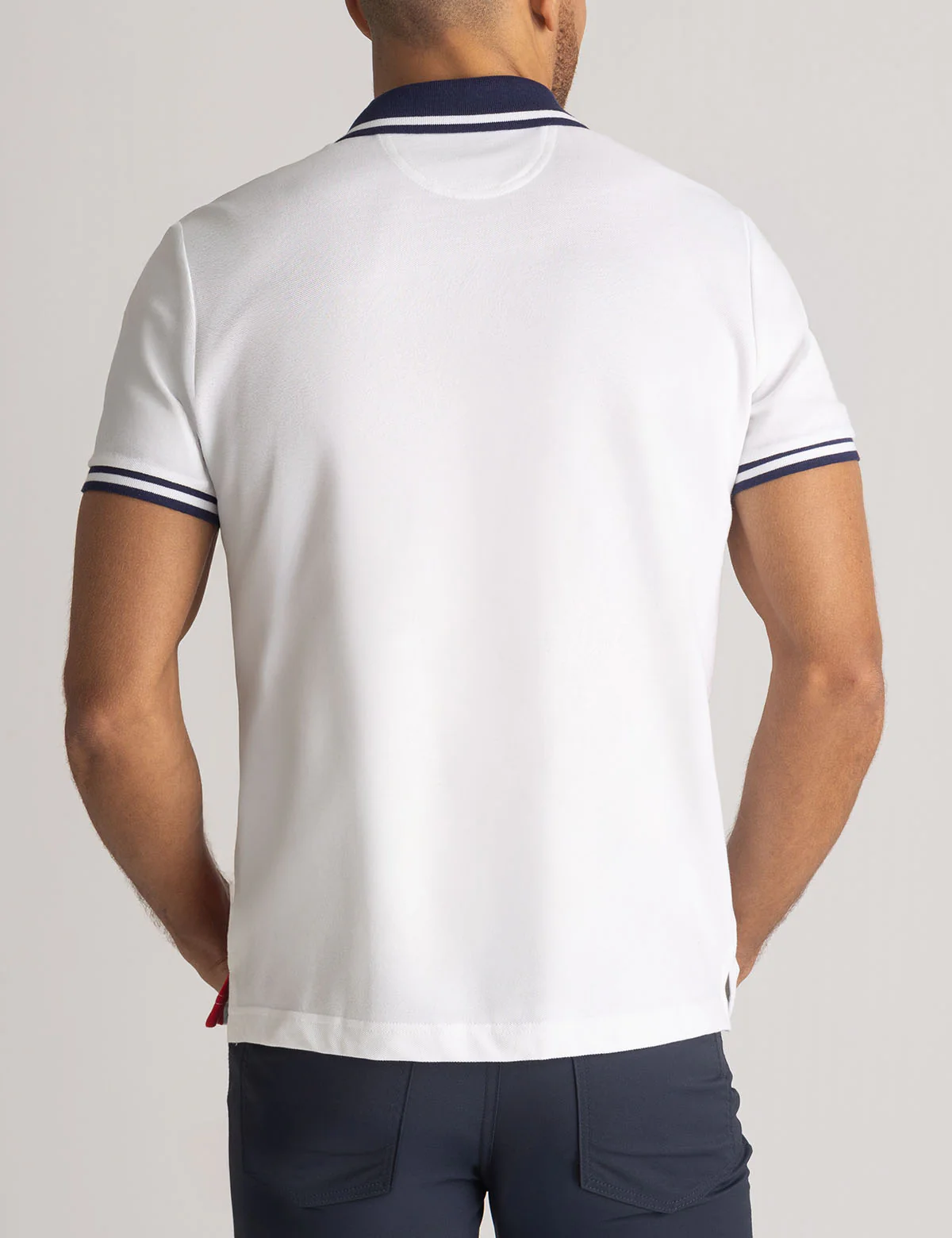 SASH POLO SHIRT WITH SIGNATURE STRIPE TRICOT TAPE - Image 4