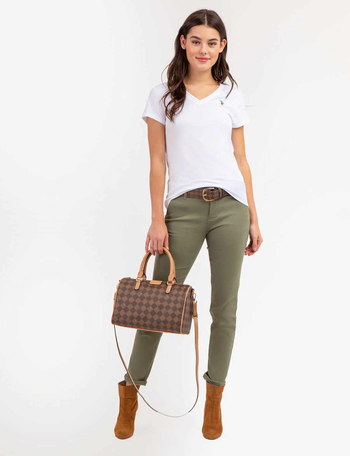 SCALLOP TRIM V-NECK T-SHIRT - Image 2