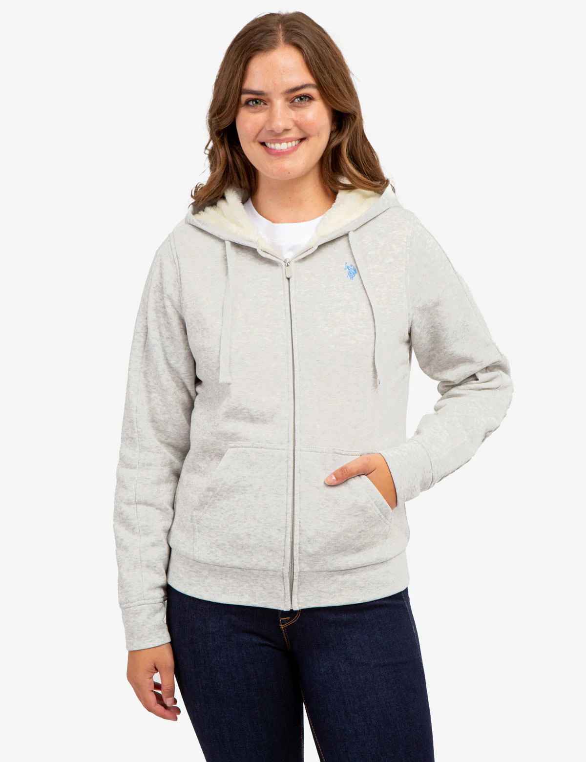 SHERPA LINED EMBOSSED HOODIE - Image 14