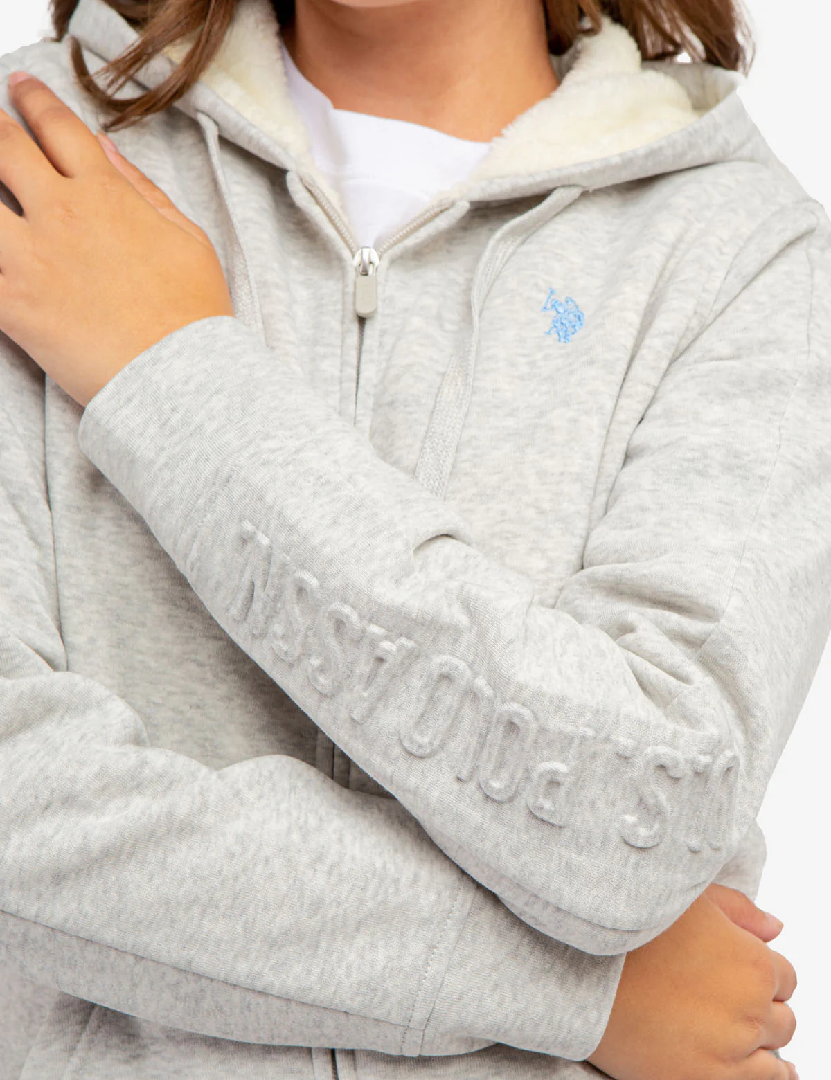 SHERPA LINED EMBOSSED HOODIE - Image 15