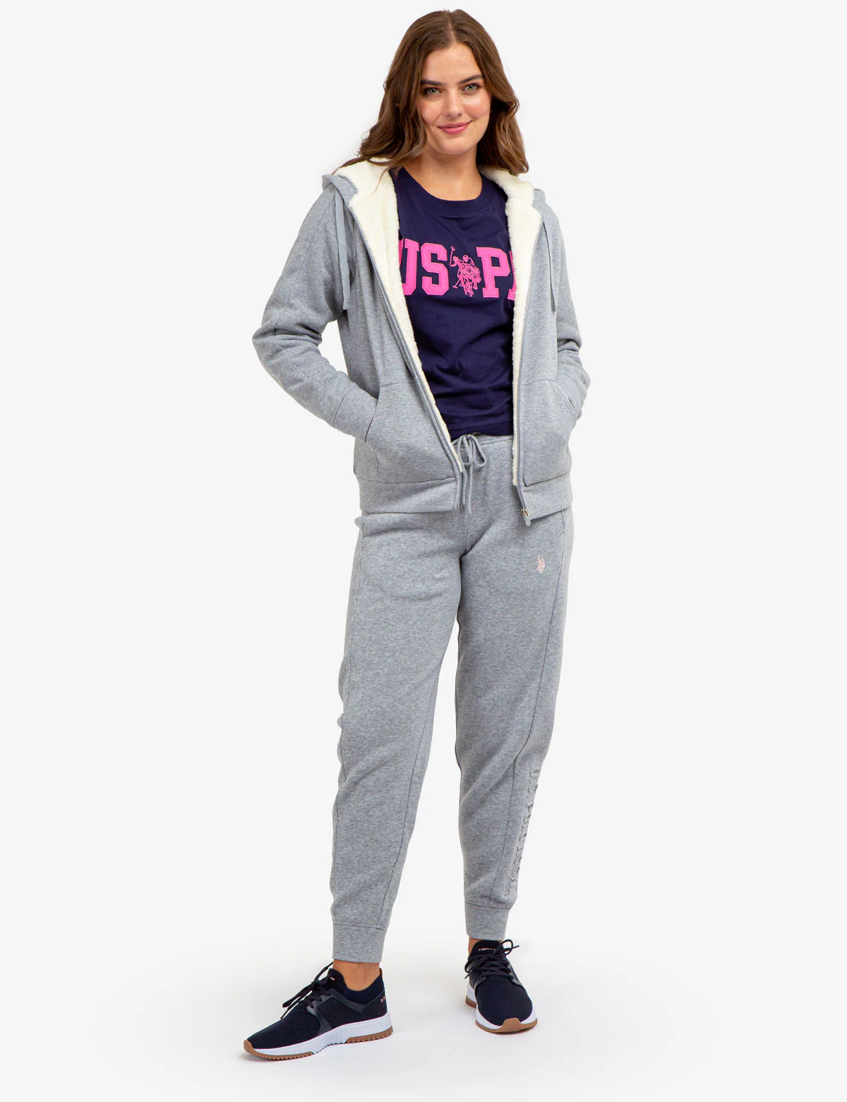 SHERPA LINED EMBOSSED HOODIE - Image 3