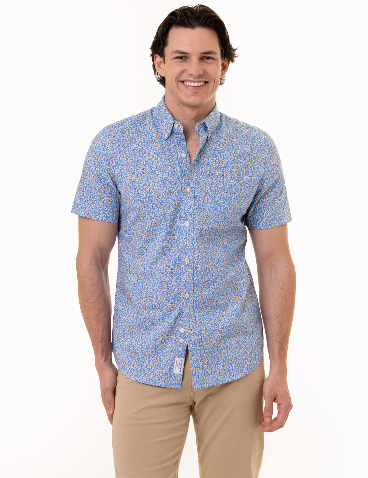 SHORT SLEEVE FLORAL PRINT SHIRT WITH POCKET - Image 3