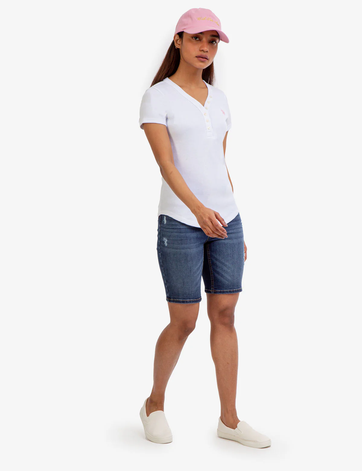 SHORT SLEEVE HEATHERED RIB HENLEY - Image 11