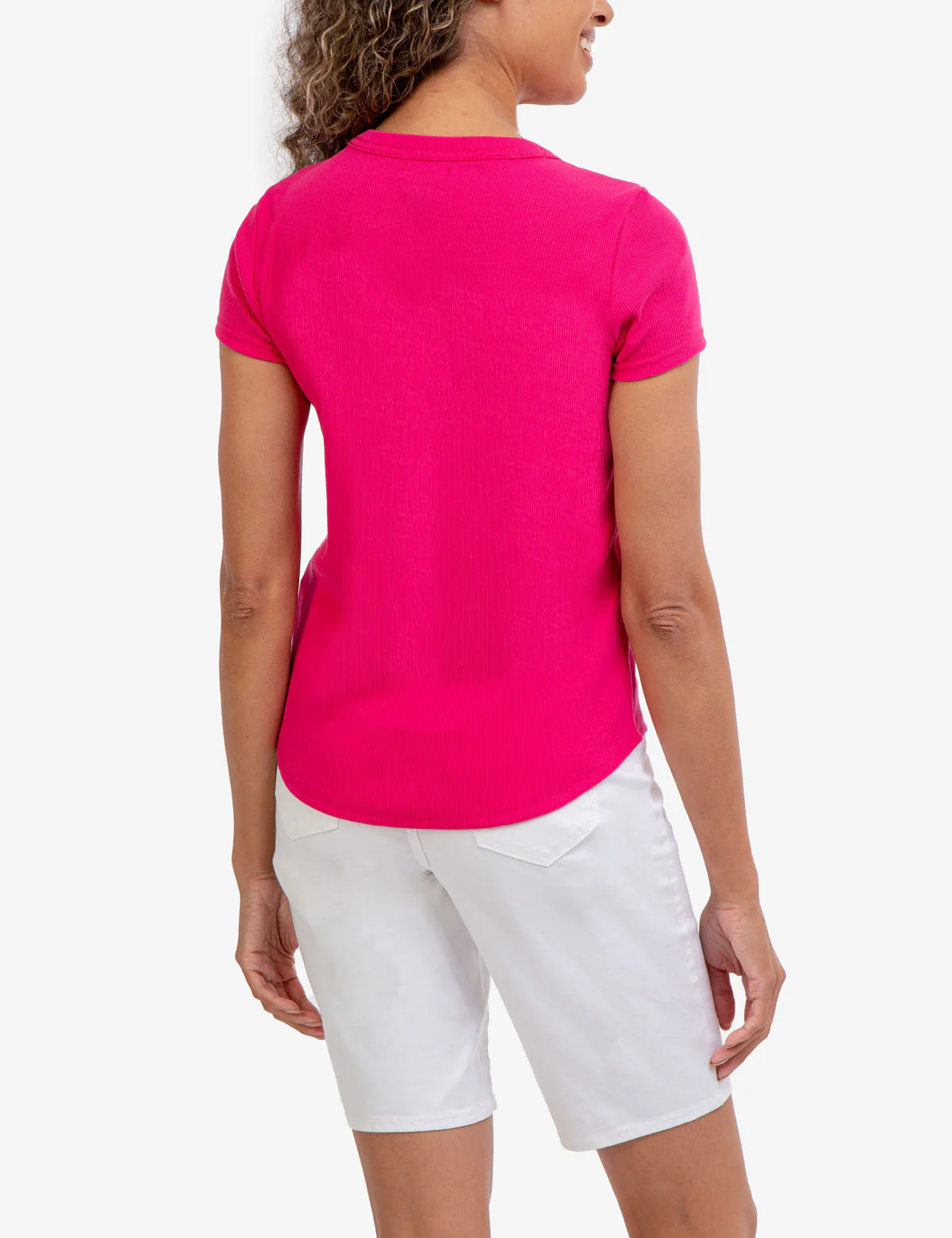 SHORT SLEEVE HEATHERED RIB HENLEY - Image 18