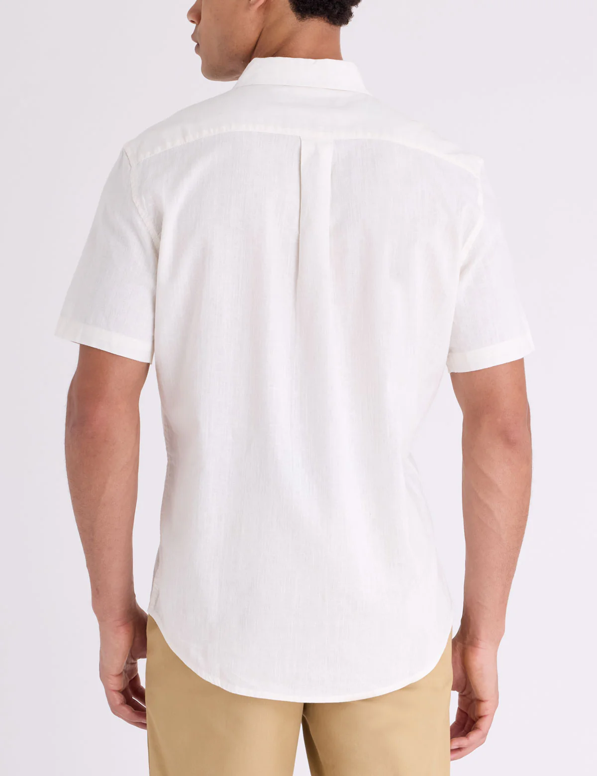 SHORT SLEEVE LINEN BLEND POCKET SHIRT - Image 4