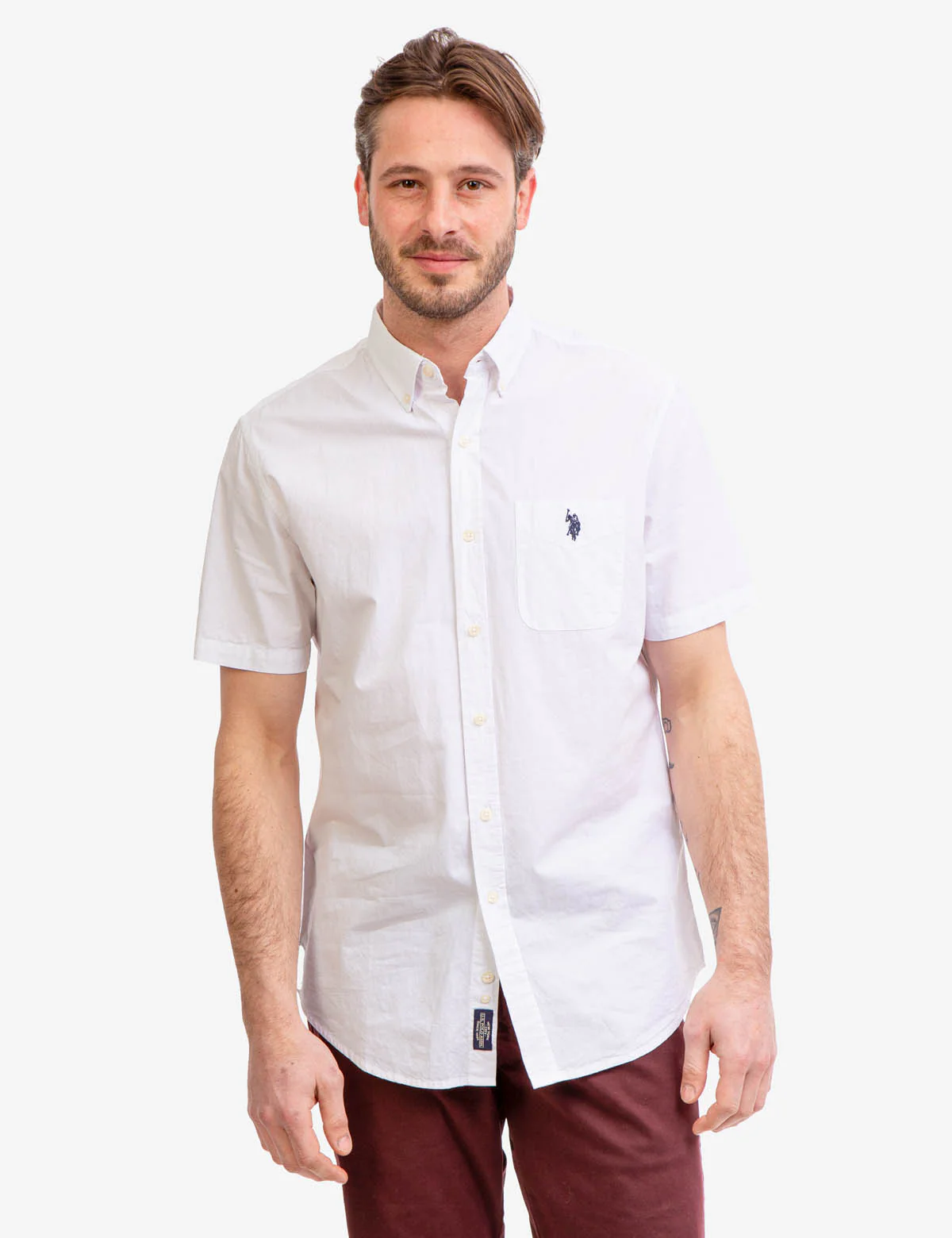 SHORT SLEEVE MADRAS WOVEN SHIRT