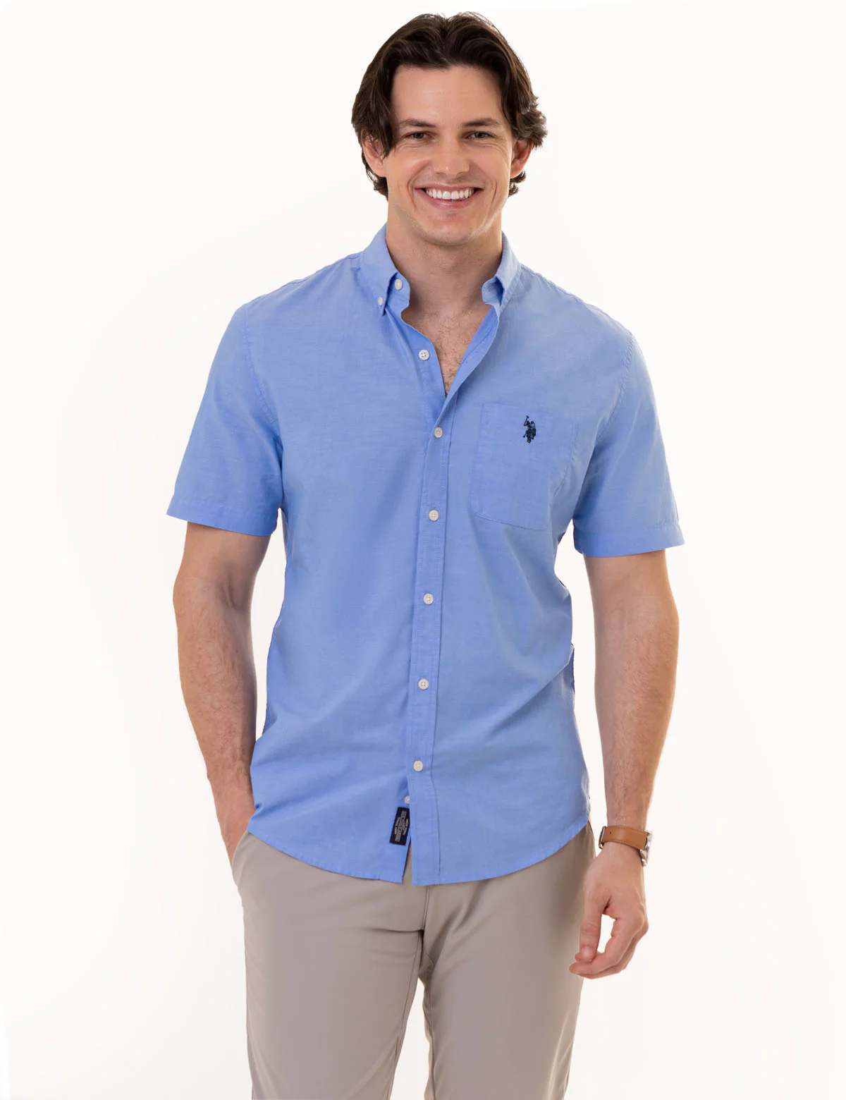 SHORT SLEEVE MADRAS WOVEN SHIRT - Image 14