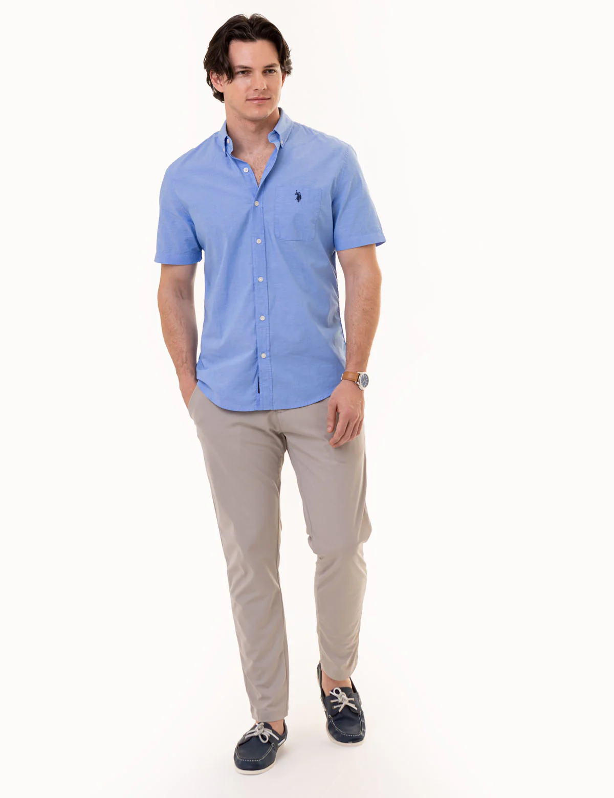 SHORT SLEEVE MADRAS WOVEN SHIRT - Image 15