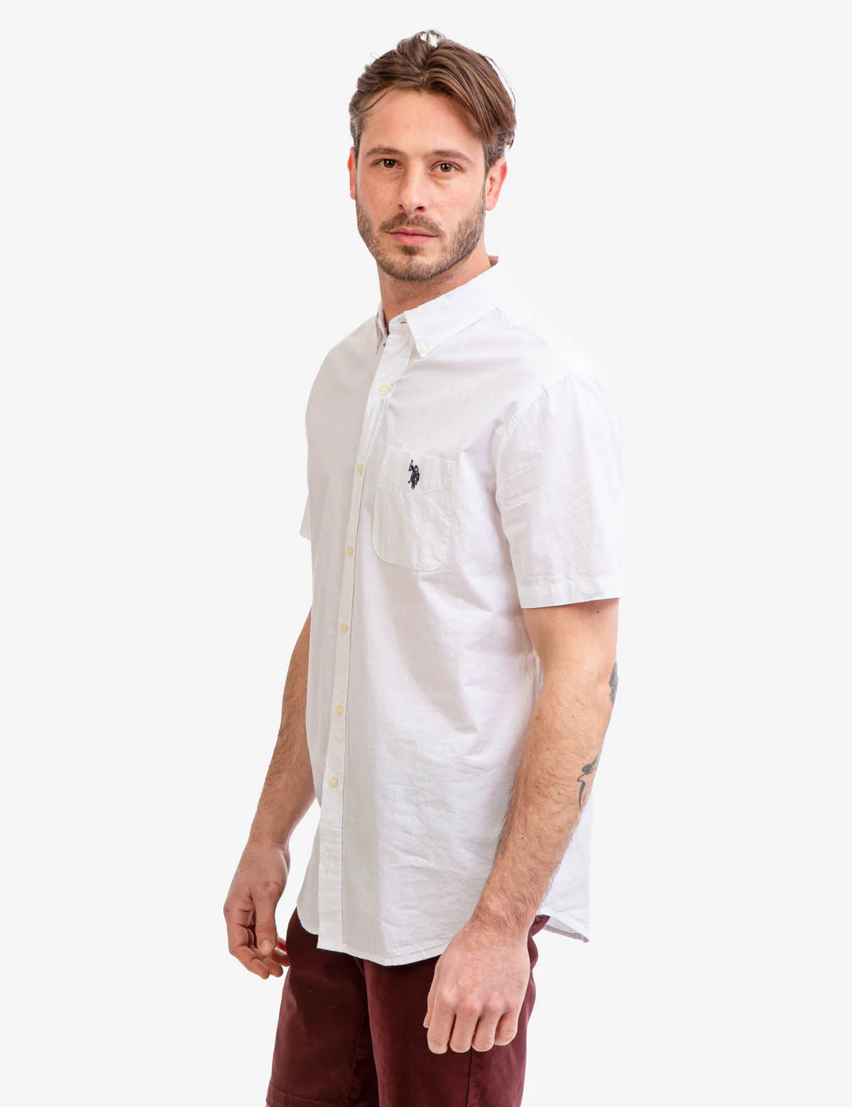 SHORT SLEEVE MADRAS WOVEN SHIRT - Image 3