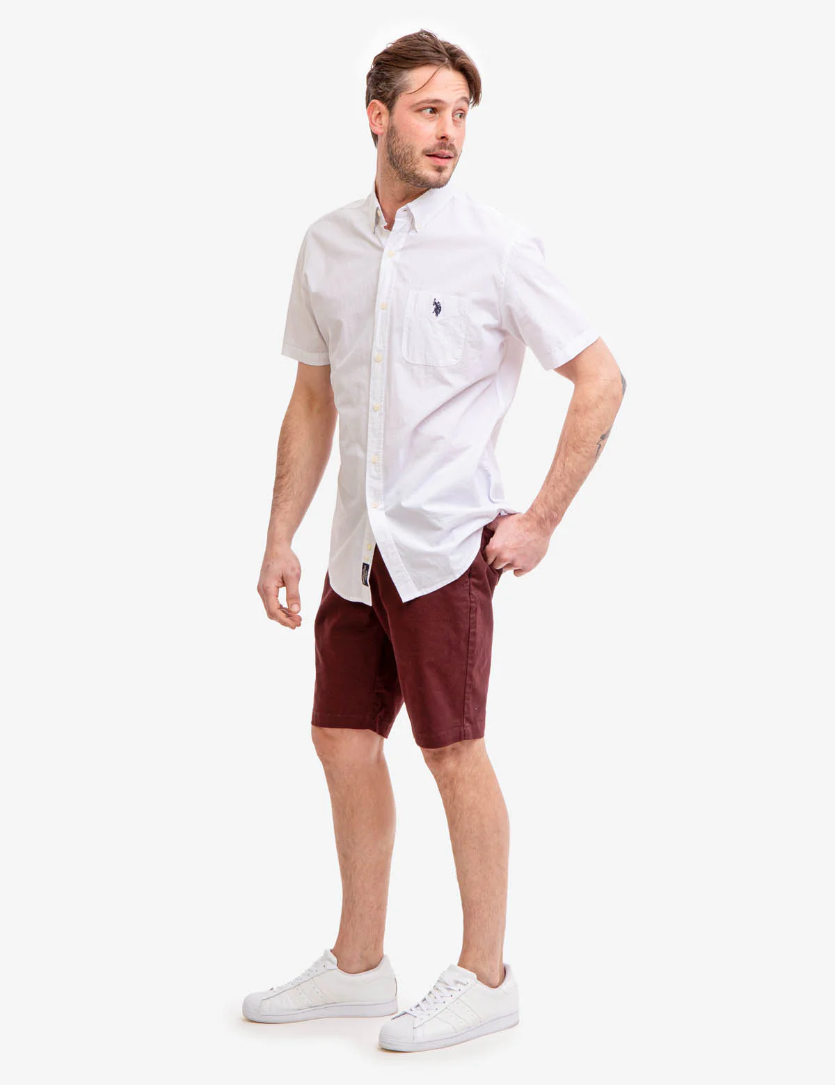 SHORT SLEEVE MADRAS WOVEN SHIRT - Image 4