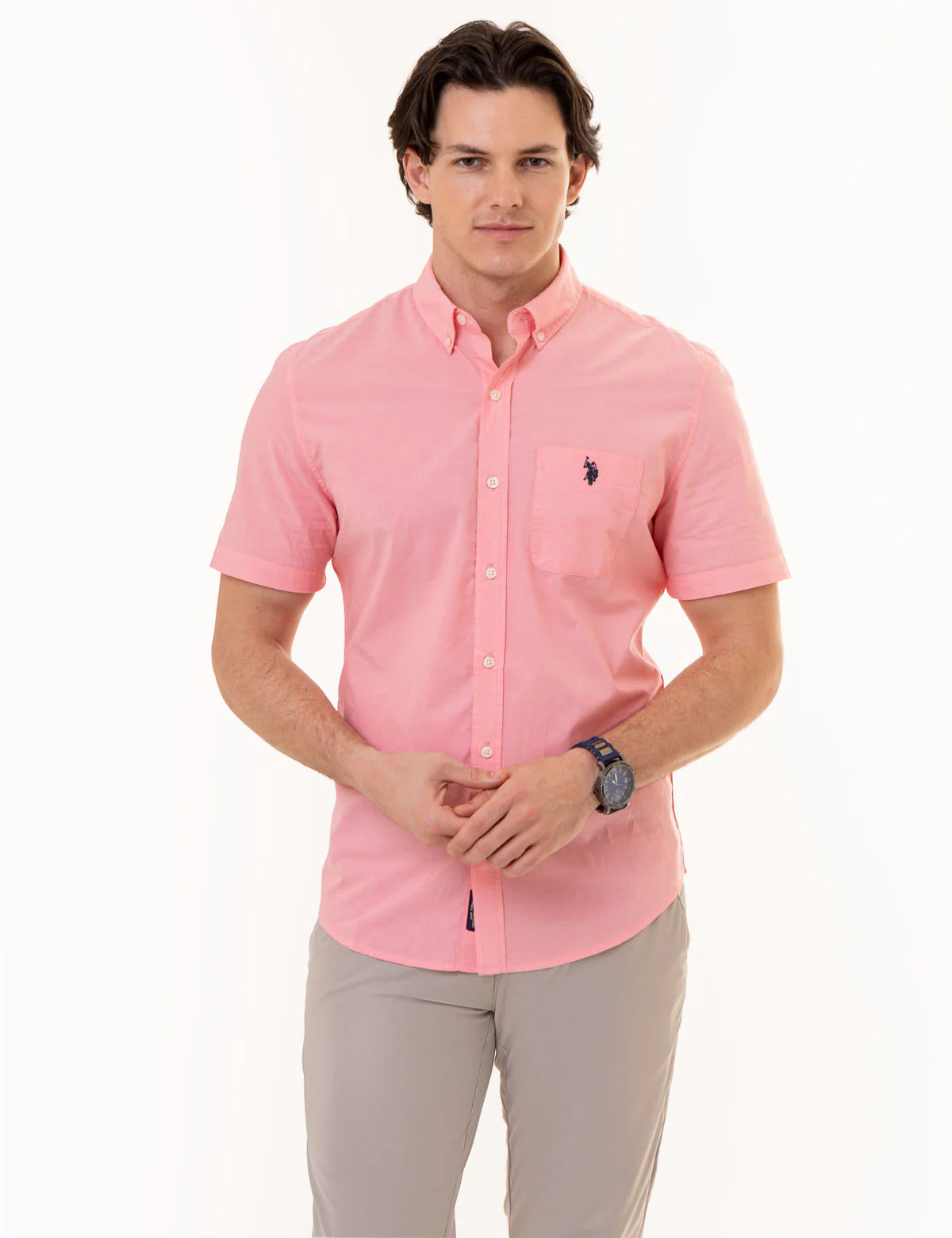 SHORT SLEEVE MADRAS WOVEN SHIRT - Image 6